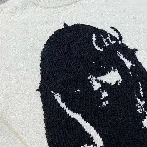 Aran Isles Knitwear × Japanese Brand punk sweater with a demon Size US M / EU 48-50 / 2 - 2 Thumbnail