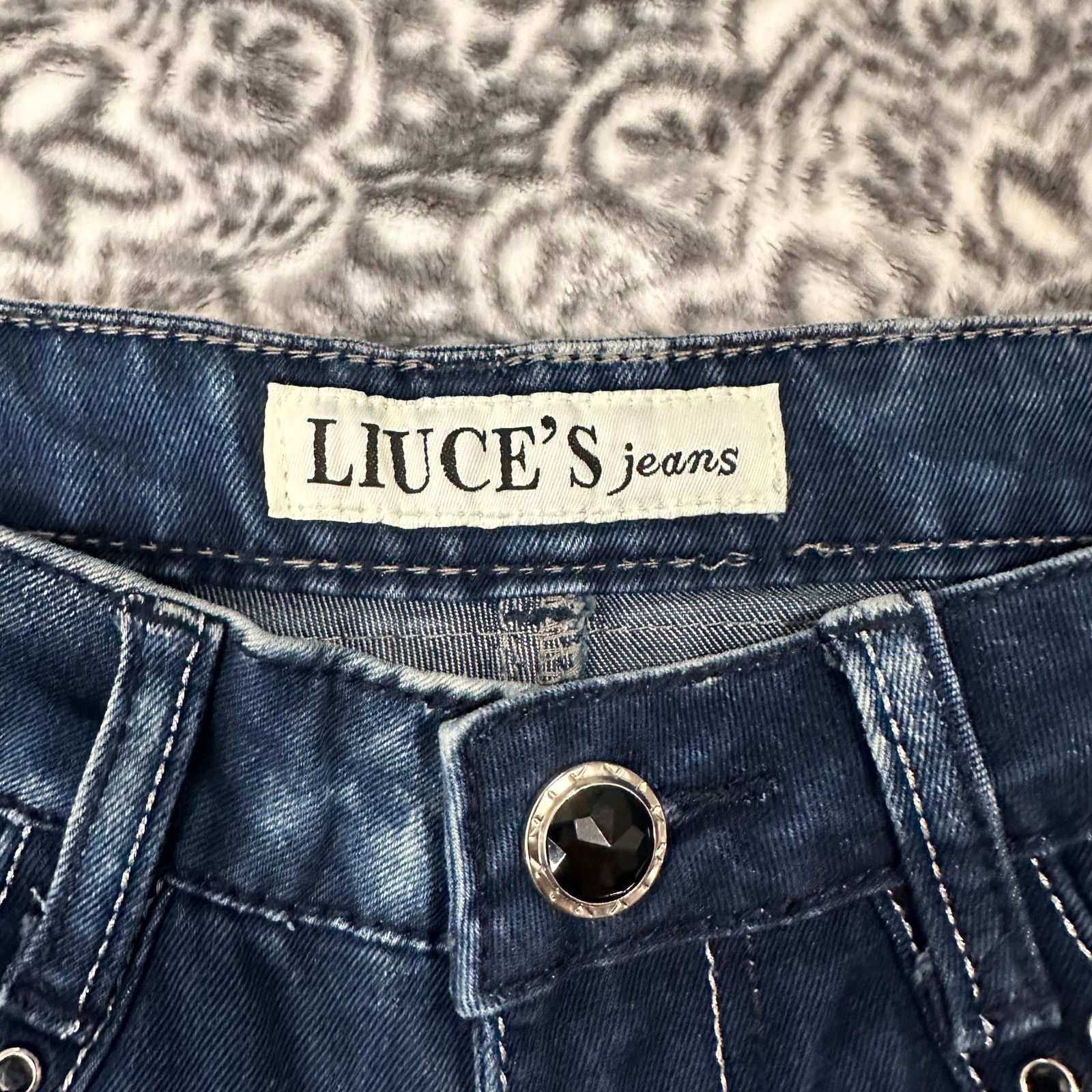 Vintage Vintage Y2k Luice's Acid Wash Embellished Jeans Size 1 Size 27" / US 4 / IT 40 - 7 Thumbnail