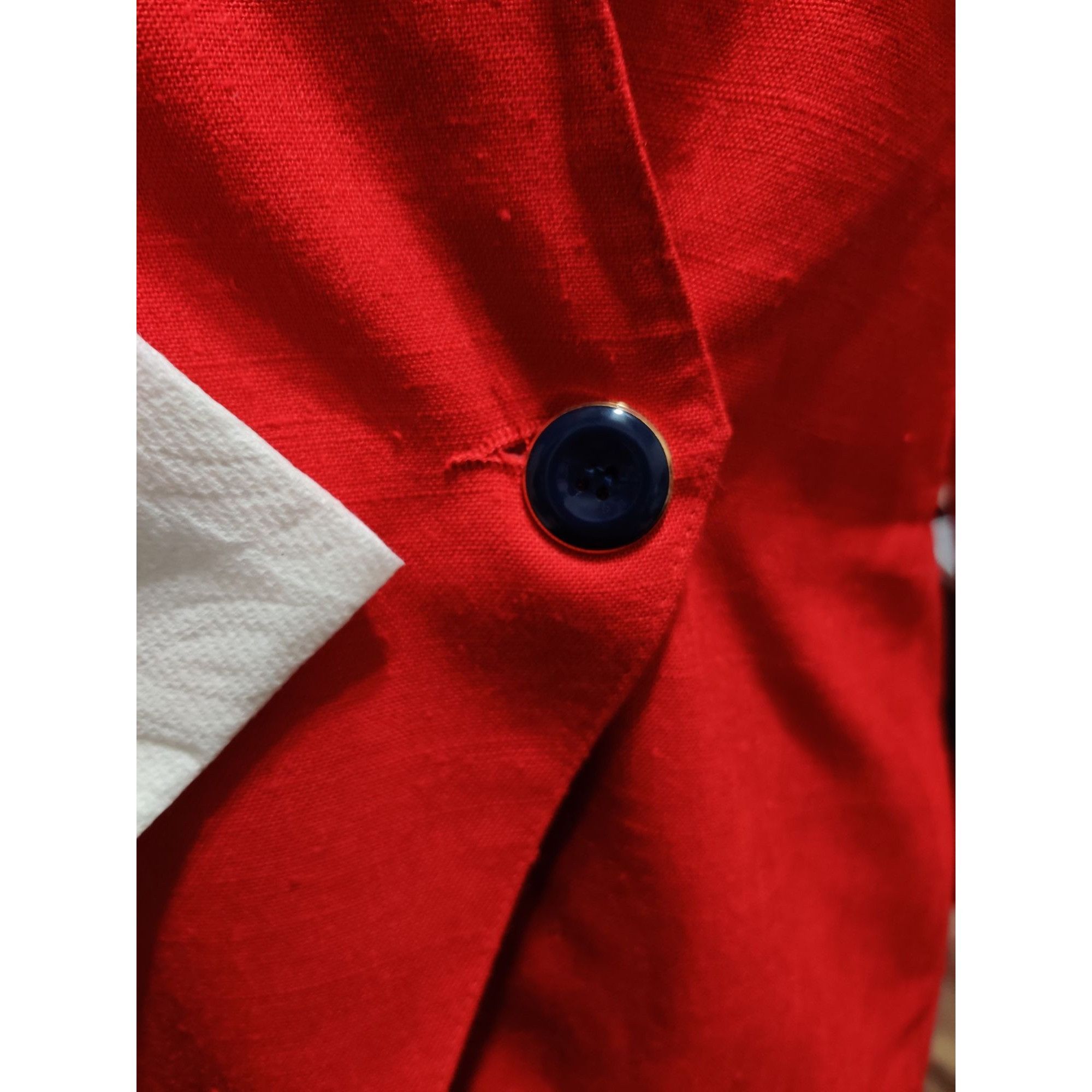 Vintage Vintage Jacqueline Ferrar Sport Red Blazer Size 4 Petite Dou Size S / US 4 / IT 40 - 10 Thumbnail