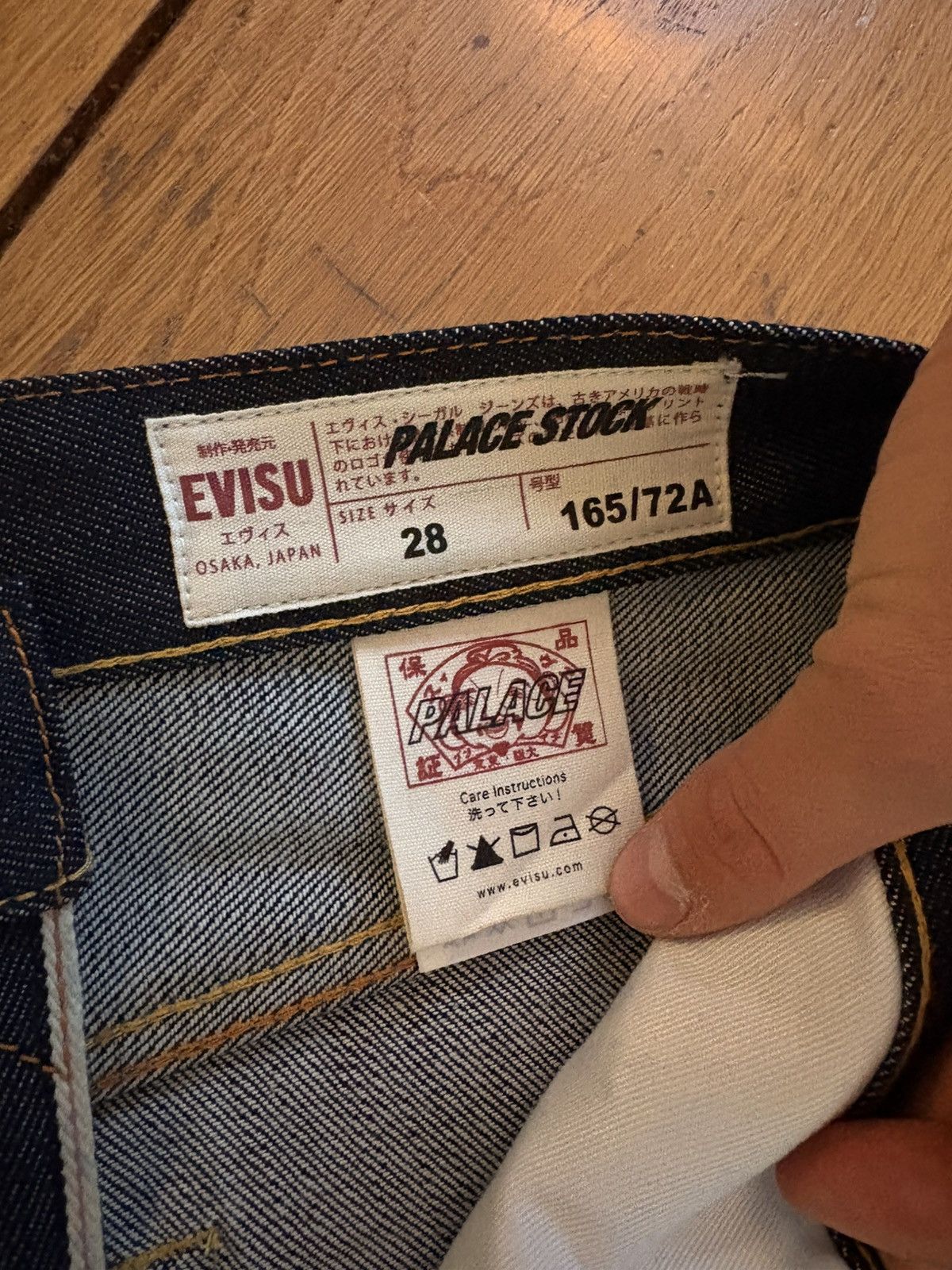 Evisu × Palace PALACE EVISU P90 BAGGY JEAN INDIGO Size US 28 / EU 44 - 5 Thumbnail