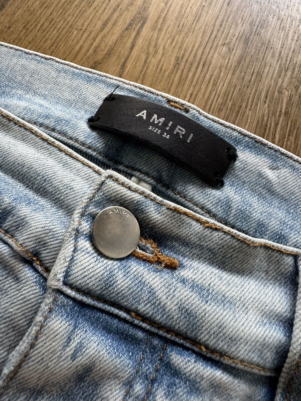 Amiri Amiri Jeans MX1 Tie Dye Distressed Skinny Denim Size US 34 / EU 50 - 5 Thumbnail