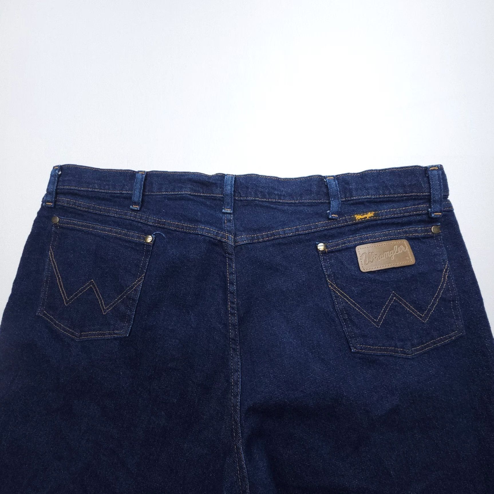 Wrangler Wrangler Cowboy Cut Jeans Mens 42 x 34 Dark Wash Denim Workwear EUC Jeans Size US 42 / EU 58 - 7 Thumbnail