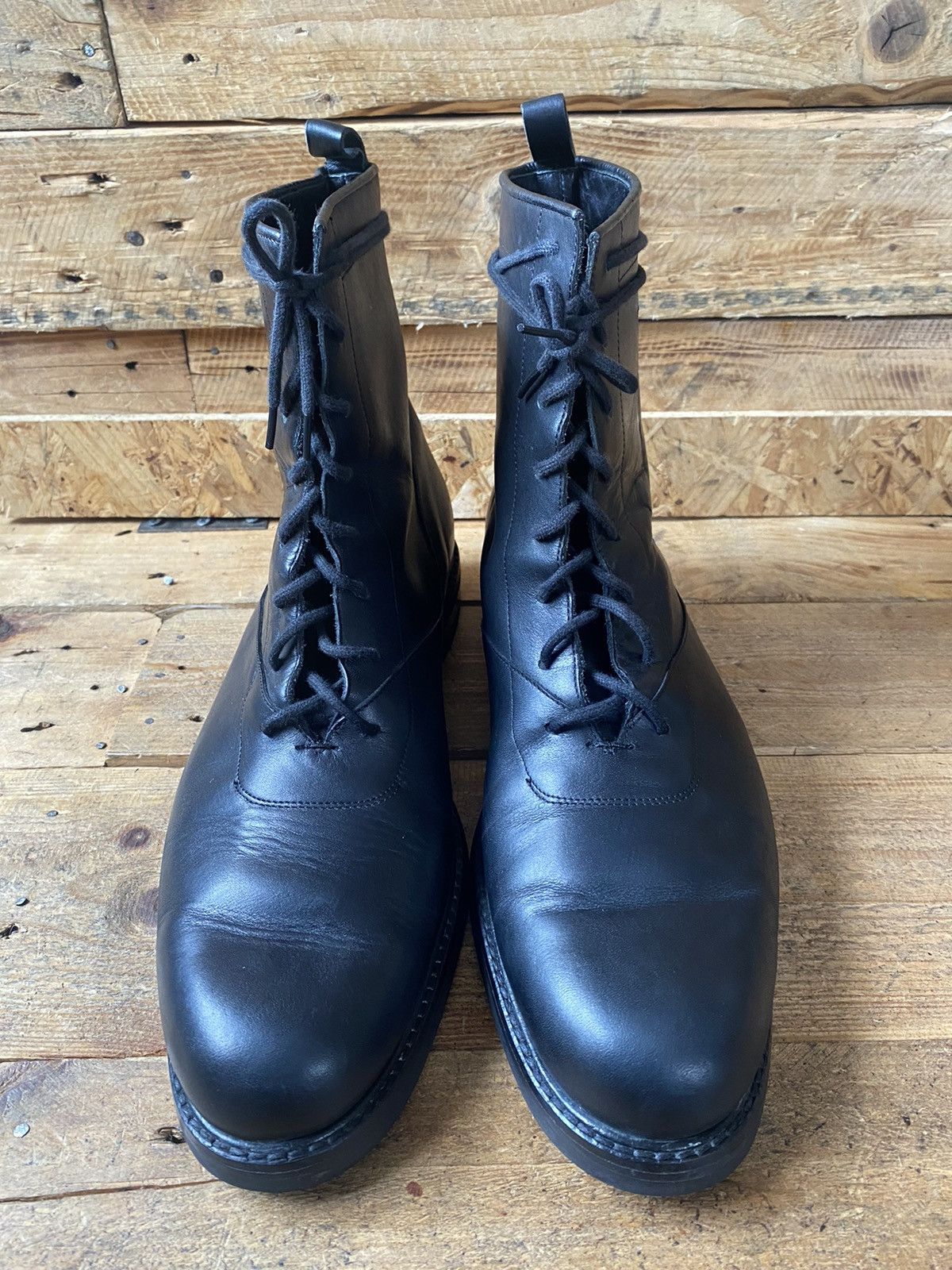Giuliano Fujiwara × If Six Was Nine Giuano fujiwara x avant black leather combat boots uk 10 Size US 11 / EU 44 - 2 Thumbnail