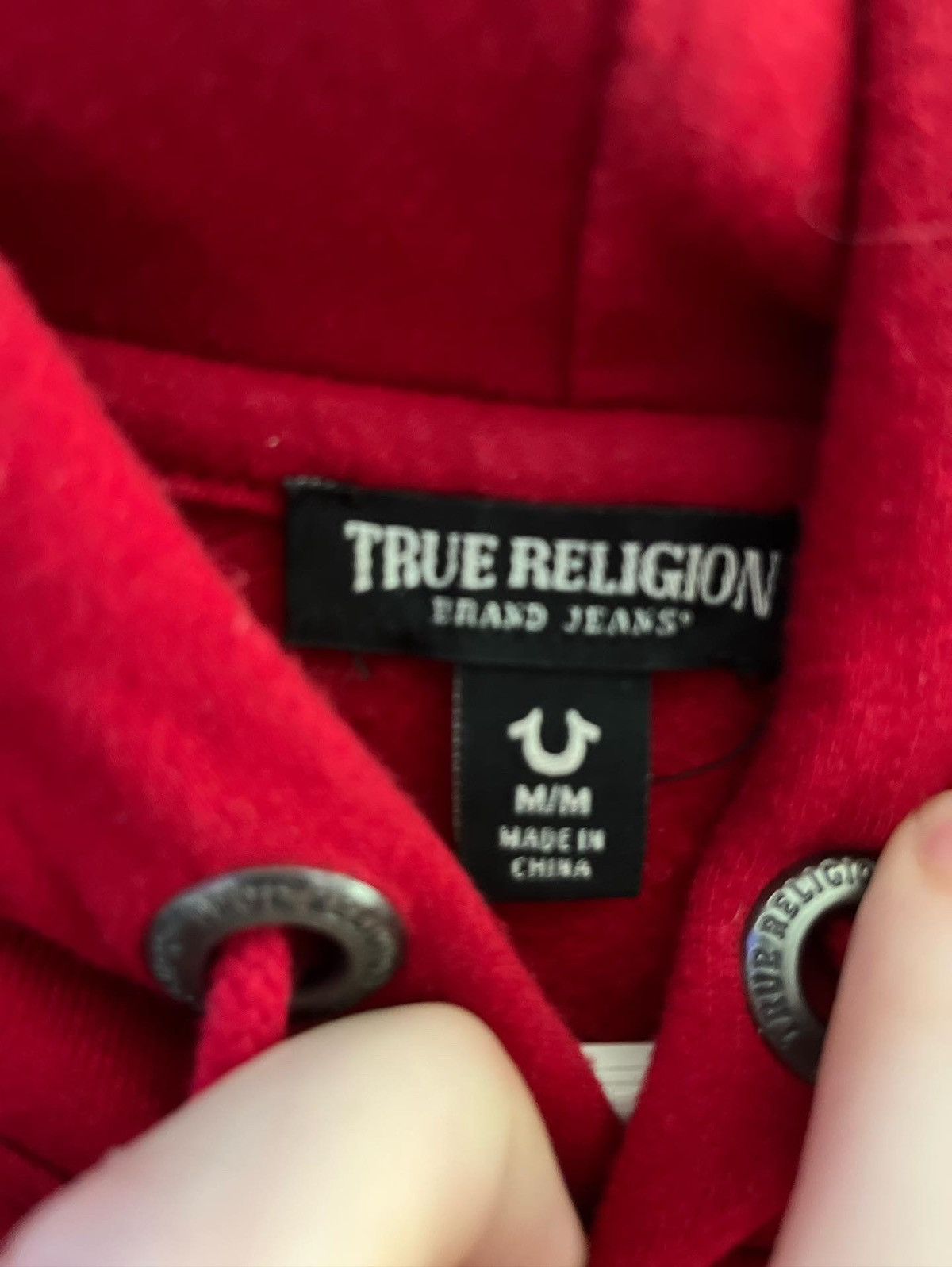 True Religion Red true religion Buddha pullover hoodie Size US M / EU 48-50 / 2 - 3 Thumbnail