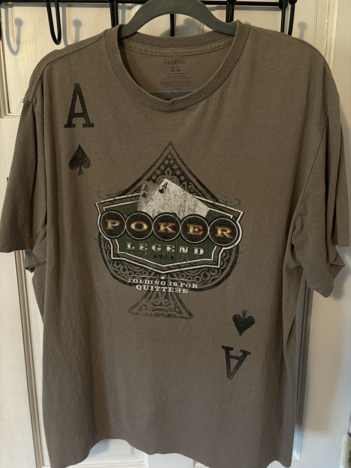 Vintage Vintage Poker Graphic Tee Size US XL / EU 56 / 4 - 1 Thumbnail