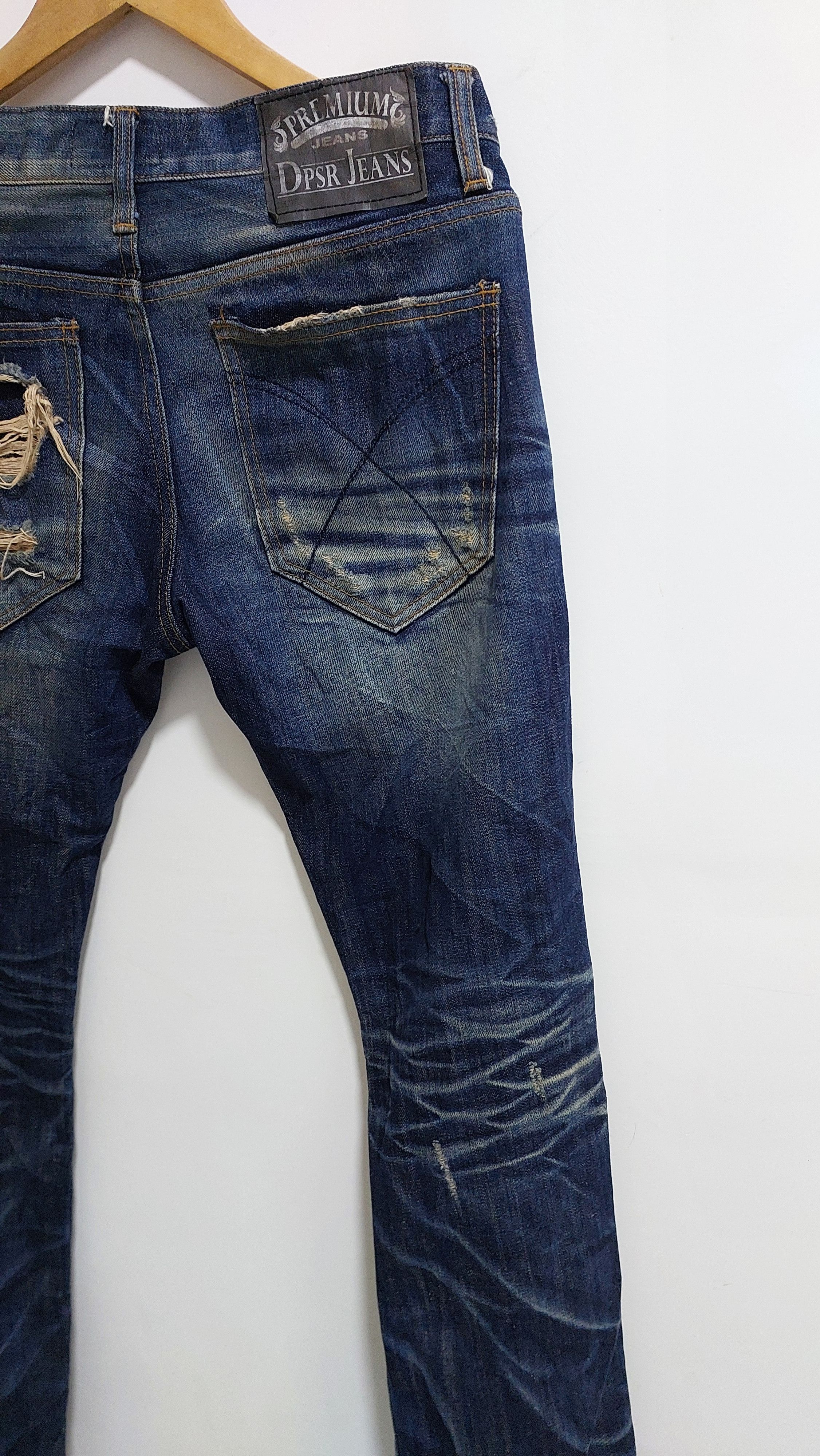 Japanese Brand DPSR DISTRESSED JEANS PANT Size US 32 / EU 48 - 7 Thumbnail