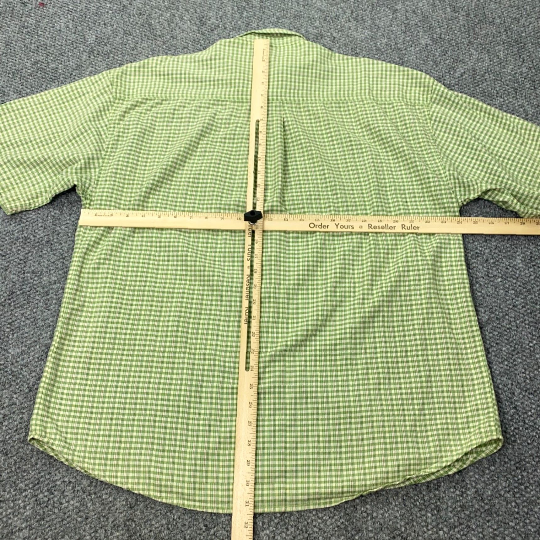 Bally VINTAGE Island Force Shirt XL Green Plaid Button-Up Short Sleeve Casual Outdoor Mens Size US XL / EU 56 / 4 - 6 Thumbnail