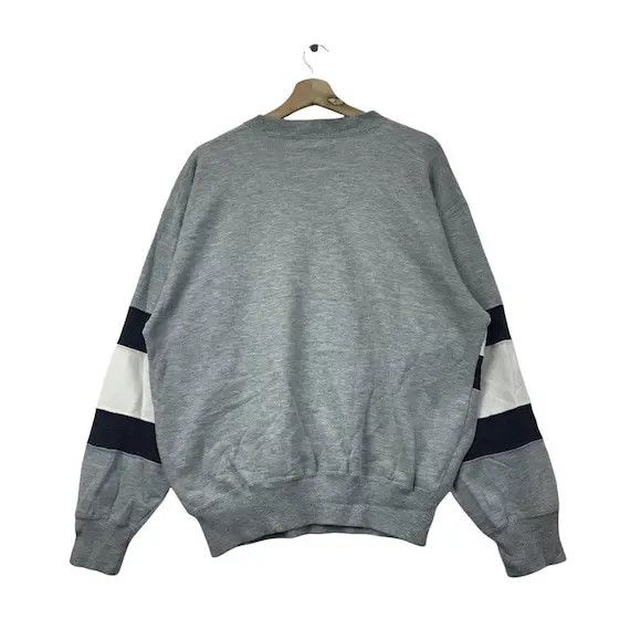 Pepsi × Vintage Vtg 90’ PEPSI COLA RUGBY Striped Sweatshirt Pullover Size L / US 10 / IT 46 - 2 Thumbnail