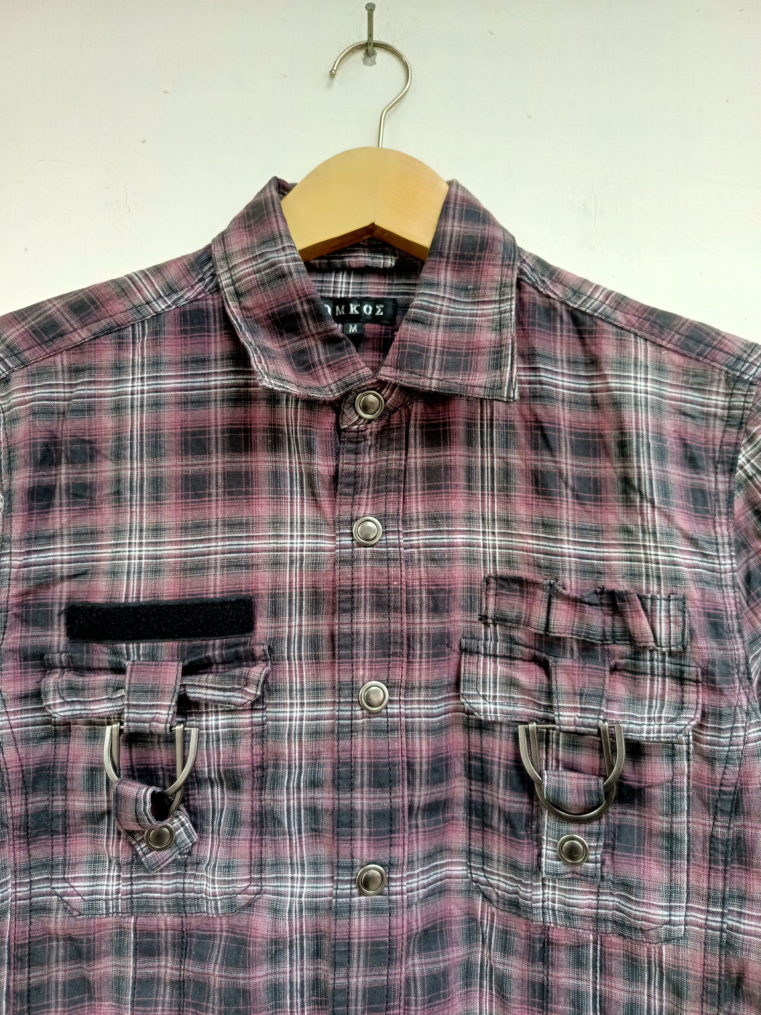Japanese Brand Omkoe plaid shirt Size US M / EU 48-50 / 2 - 2 Thumbnail