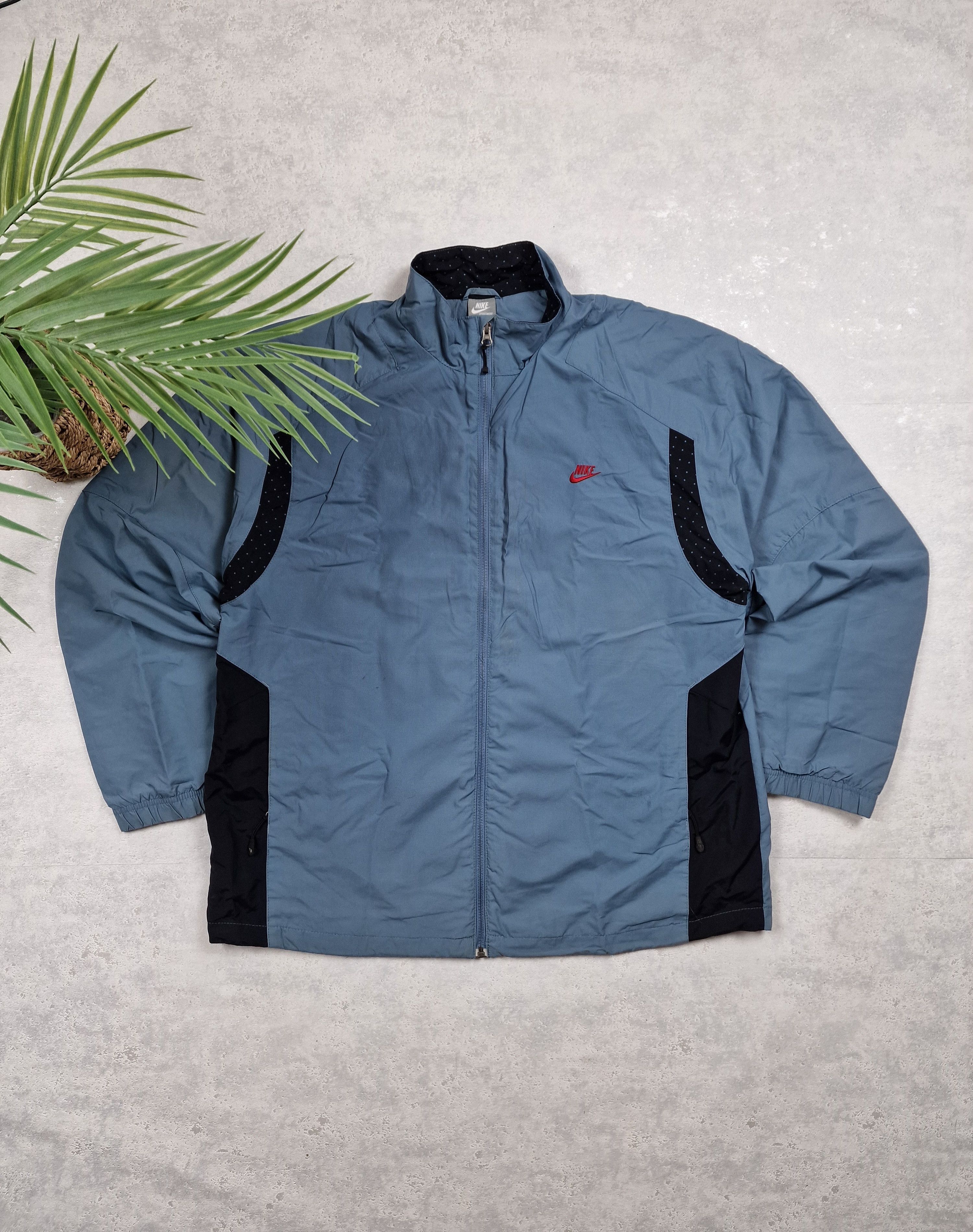 Nike × Vintage 00s Nike Retro Logo Vintage Y2K Oversize Hylon Retro Jacket Size US XL / EU 56 / 4 - 1 Thumbnail