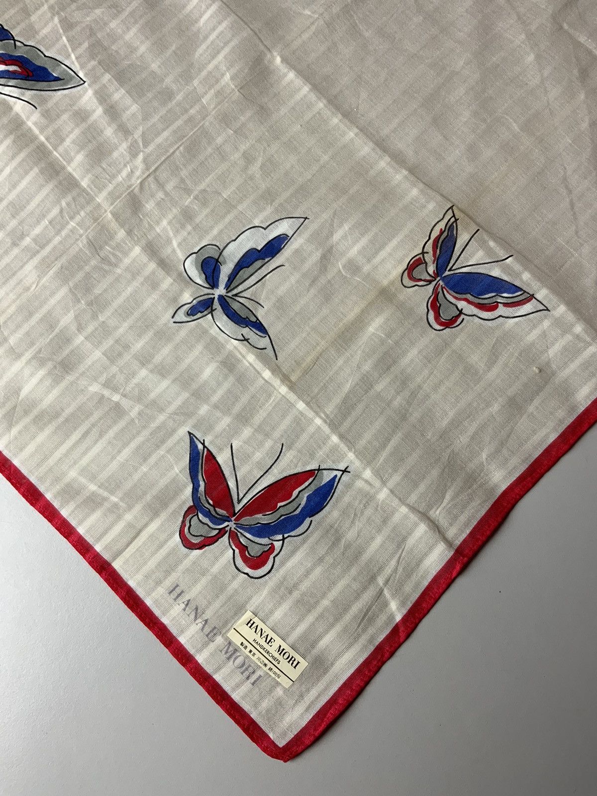 Hanae Mori Hanae Mori Butterfly Bandana Handkerchief Size ONE SIZE - 7 Thumbnail
