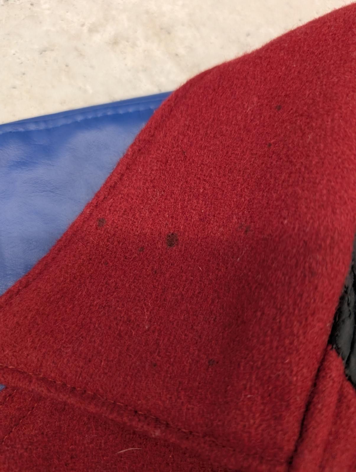 NEFF Vintage 90s NEFF Blue and Red Leather Wool Letterman Jacket Size US S / EU 44-46 / 1 - 8 Thumbnail