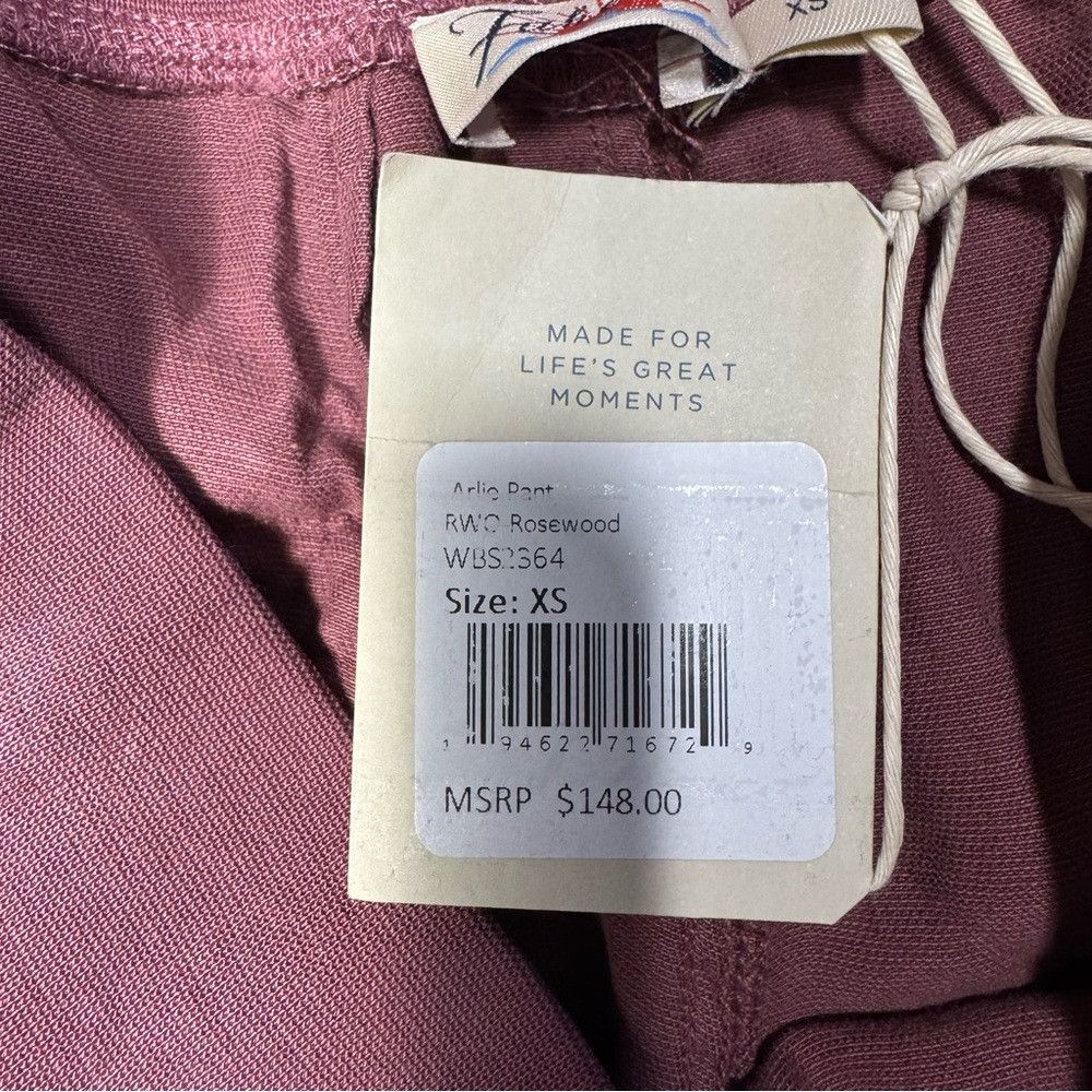 Faherty NWT New $148 Faherty Arlie Rosewood Pull-On Tapered Leg Pan Size 26" / US 2 / IT 38 - 7 Thumbnail