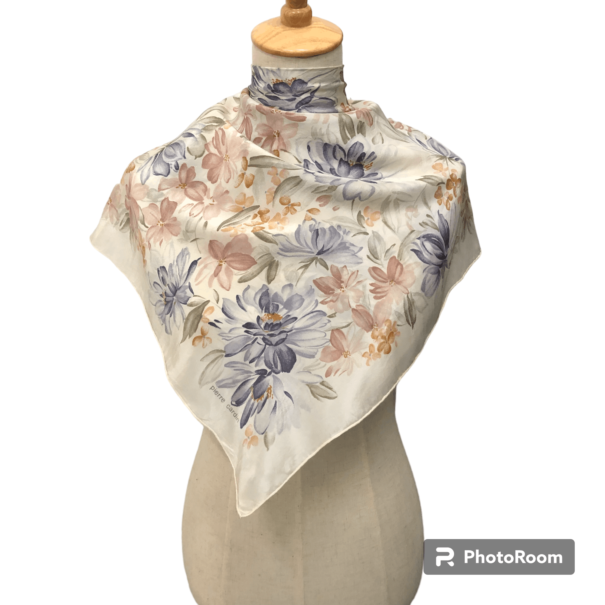 Pierre Cardin Vintage Pierre Cardin Vintage Floral Silk Scarf M283 Size ONE SIZE - 1 Thumbnail
