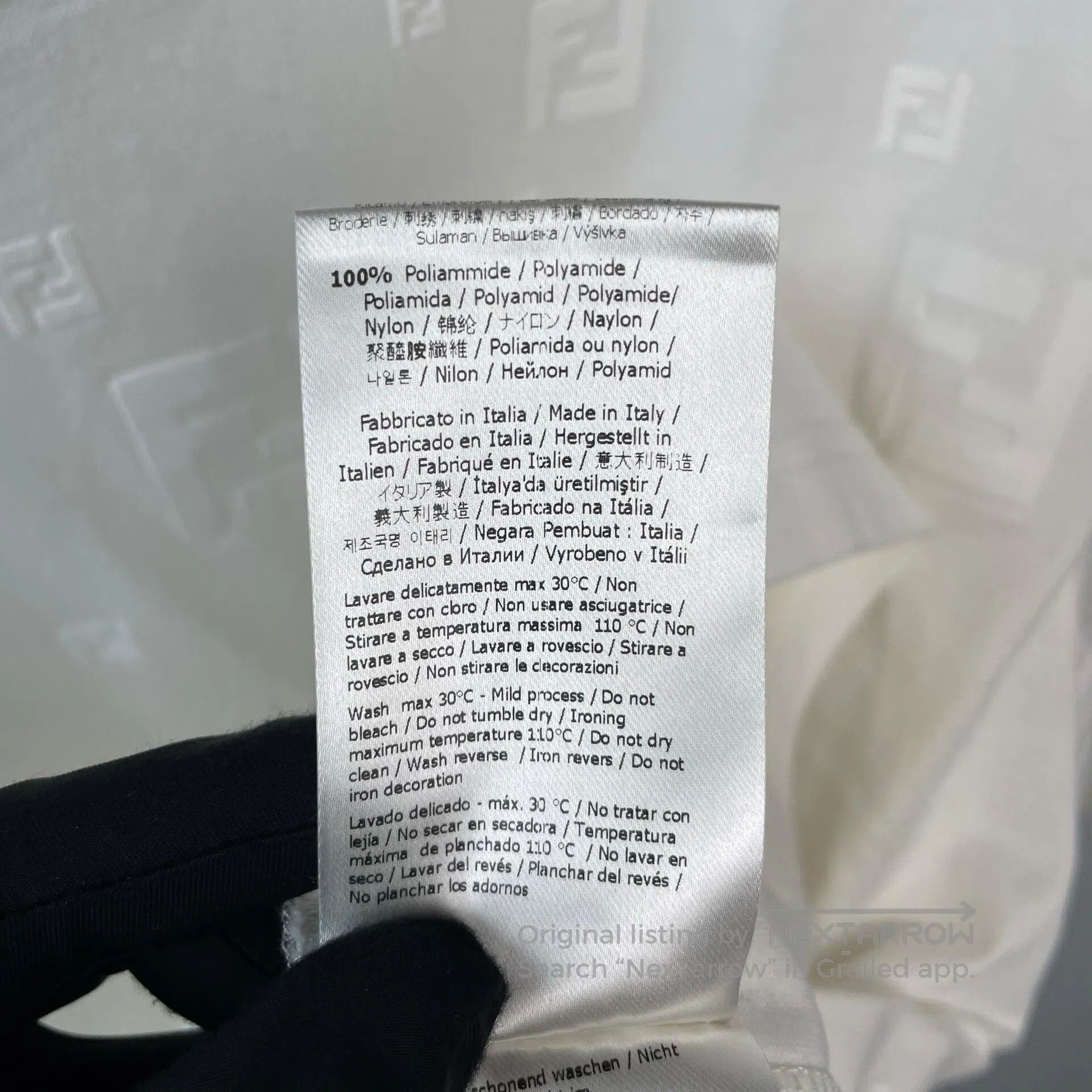 Fendi FENDI Classic Double F Embossed Short Sleeve T-Shirt| Size US M / EU 48-50 / 2 - 7 Thumbnail