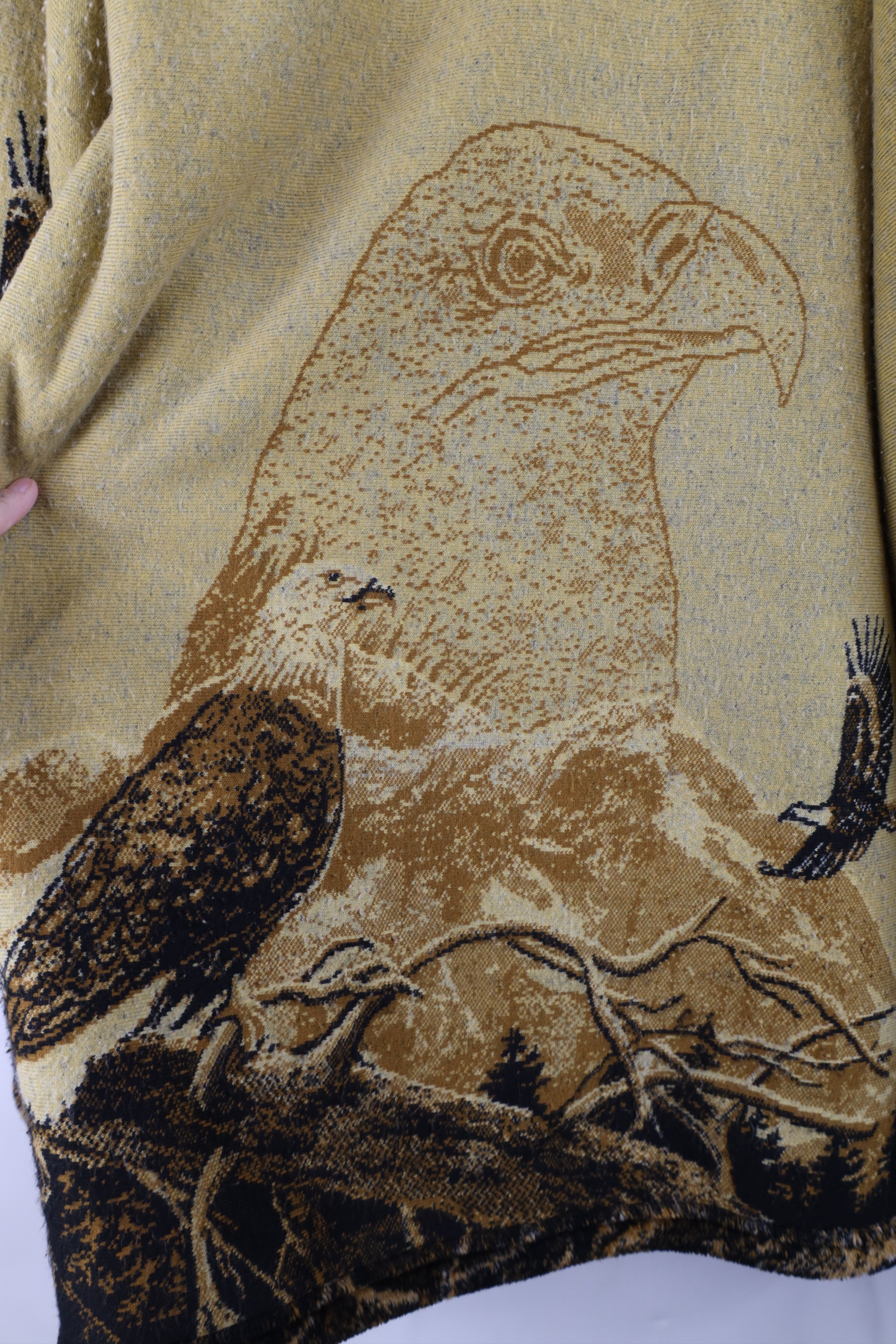 Vintage Vintage 90s Streetwear All Over Print Fleece Jacket USA Size US XL / EU 56 / 4 - 13 Thumbnail