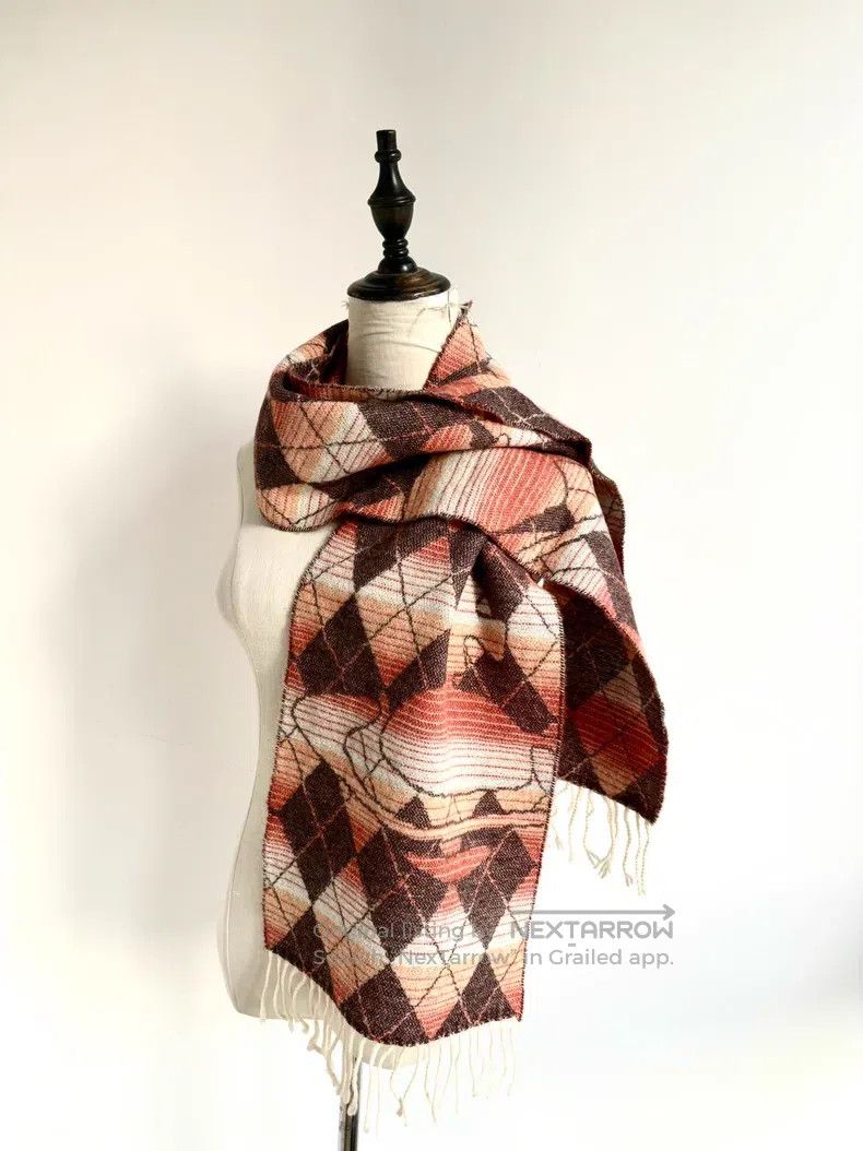 Vivienne Westwood Vivienne Westwood Gradient Orange Red Diamond Pattern Larg Size ONE SIZE - 2 Thumbnail
