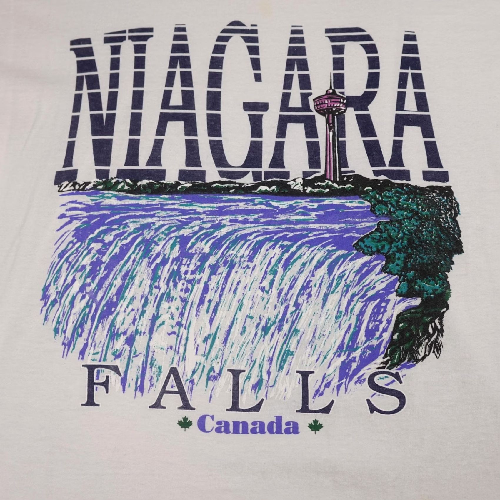 Vintage Niagara Falls Canada Shirt Mens XL White Souvenir Graphic Tee Tourist Travel Size US XL / EU 56 / 4 - 5 Thumbnail