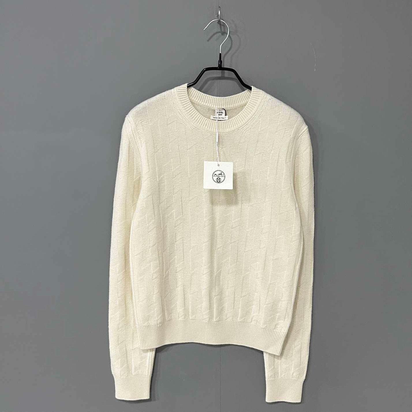 Hermes Hermes Wool White Sweater 38 Women Size S / US 4 / IT 40 - 1 Thumbnail