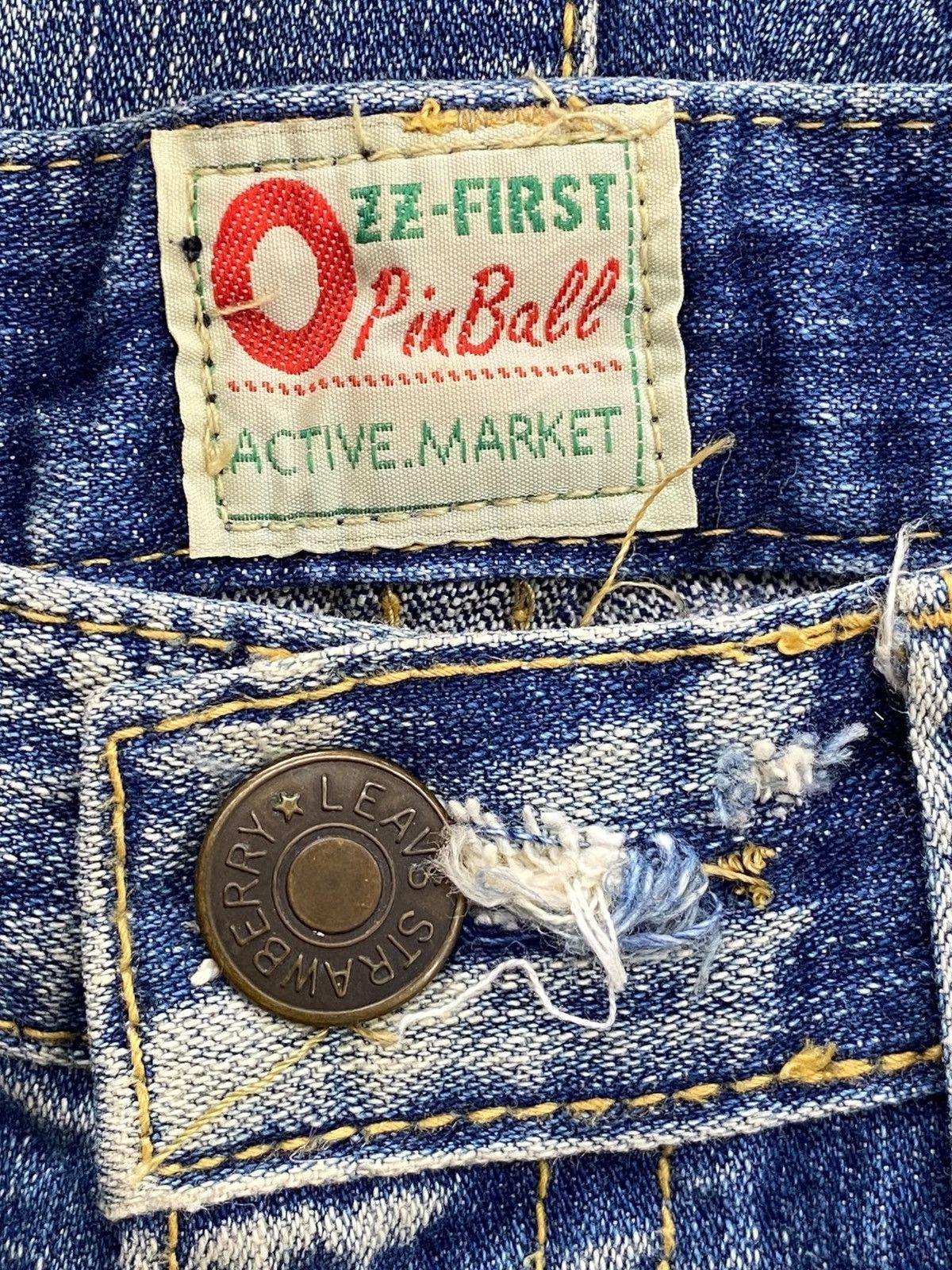 Japanese Brand Japanese Brand Faded Blue Wash Ripped Style Boot Cut Jeans Size US 30 / EU 46 - 10 Thumbnail