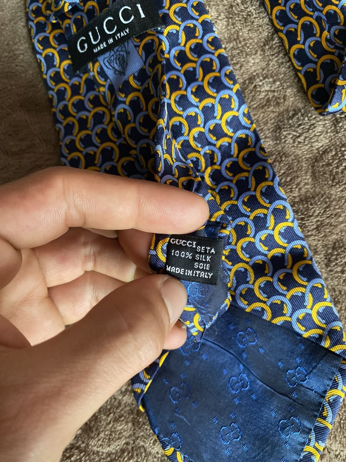 Gucci Vintage Gucci tie Size ONE SIZE - 12 Thumbnail