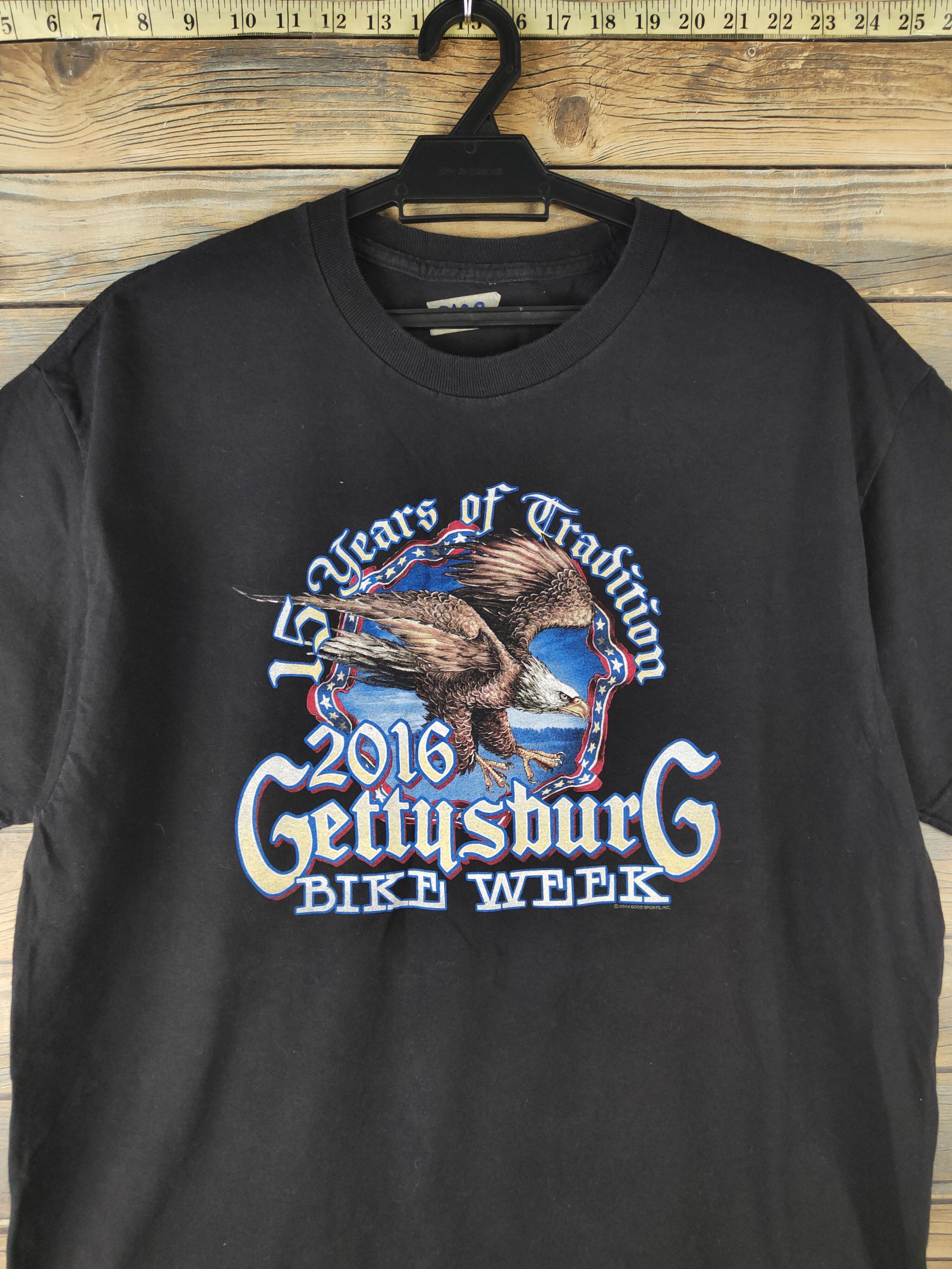 Other DL Gettysburg Bike Week Black Short Sleeve T-shirt #2138 Size US L / EU 52-54 / 3 - 2 Thumbnail