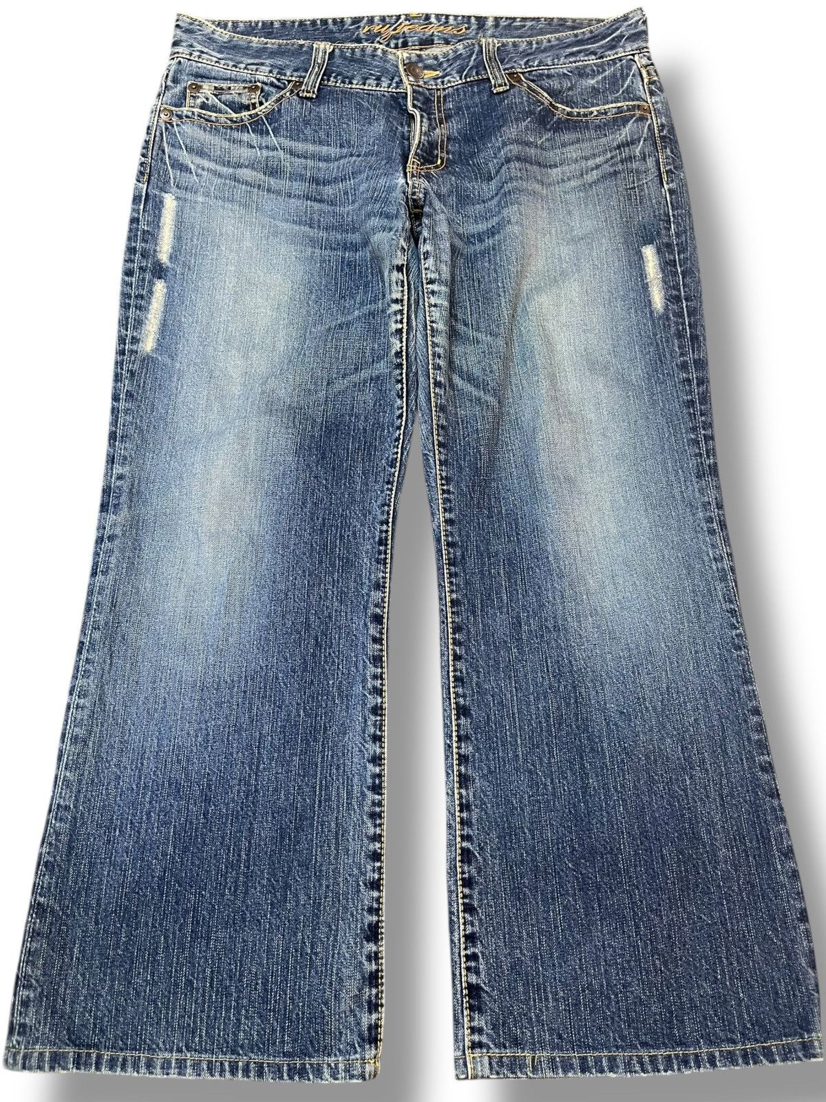 Beauty Beast Vintage Ru Jeans Baggy Wide Leg Denim Size US 34 / EU 50 - 1 Thumbnail
