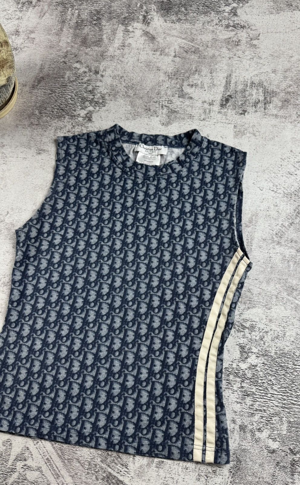 Dior Christian Dior 2005 Boutique Jadore Monogram Sleeveless Tank Trotter Top Size S / US 4 / IT 40 - 4 Thumbnail