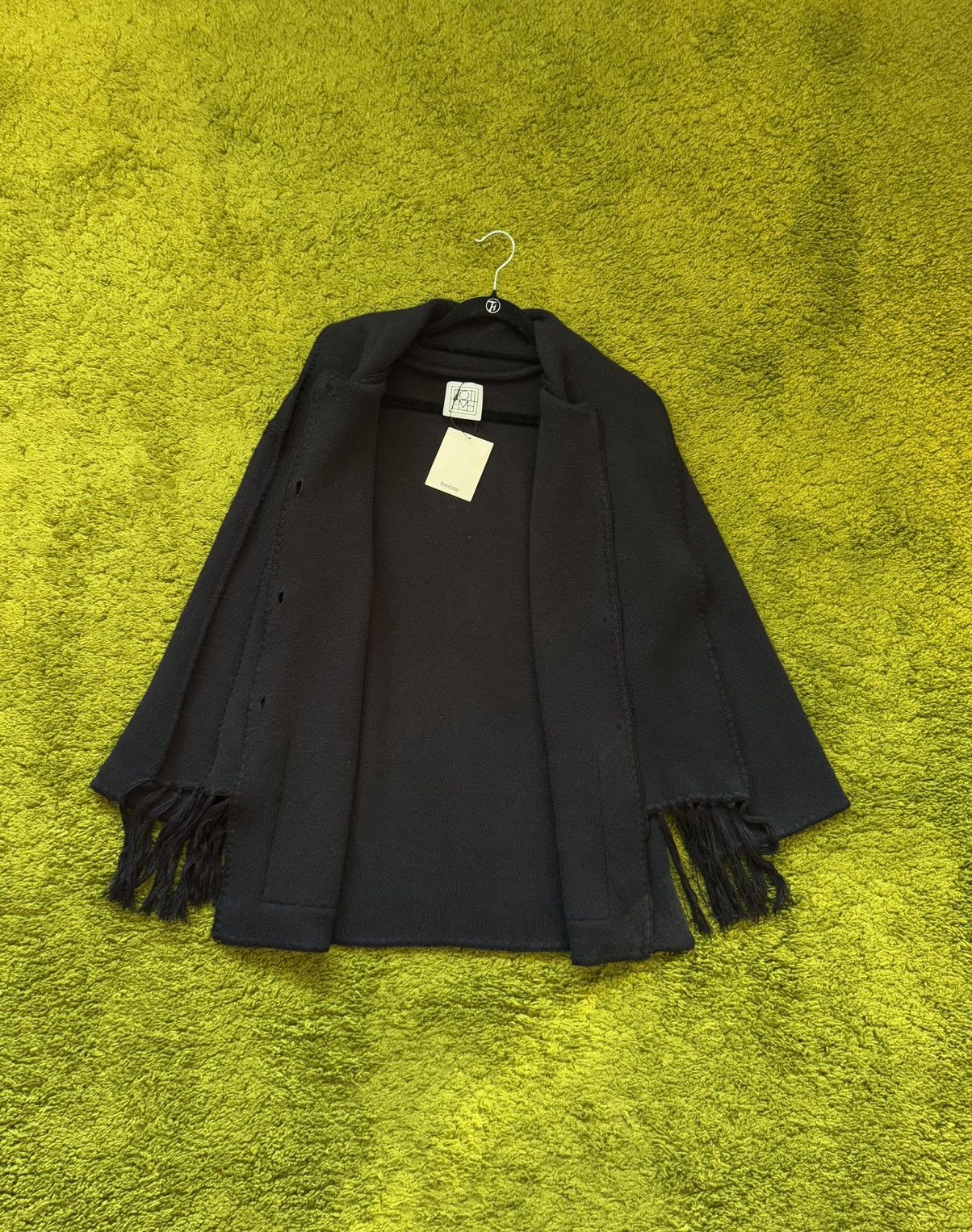 Designer × Toteme Toteme NWT avant garde wool blend embroidered scarf jacket Size XS / US 0-2 / IT 36-38 - 9 Thumbnail