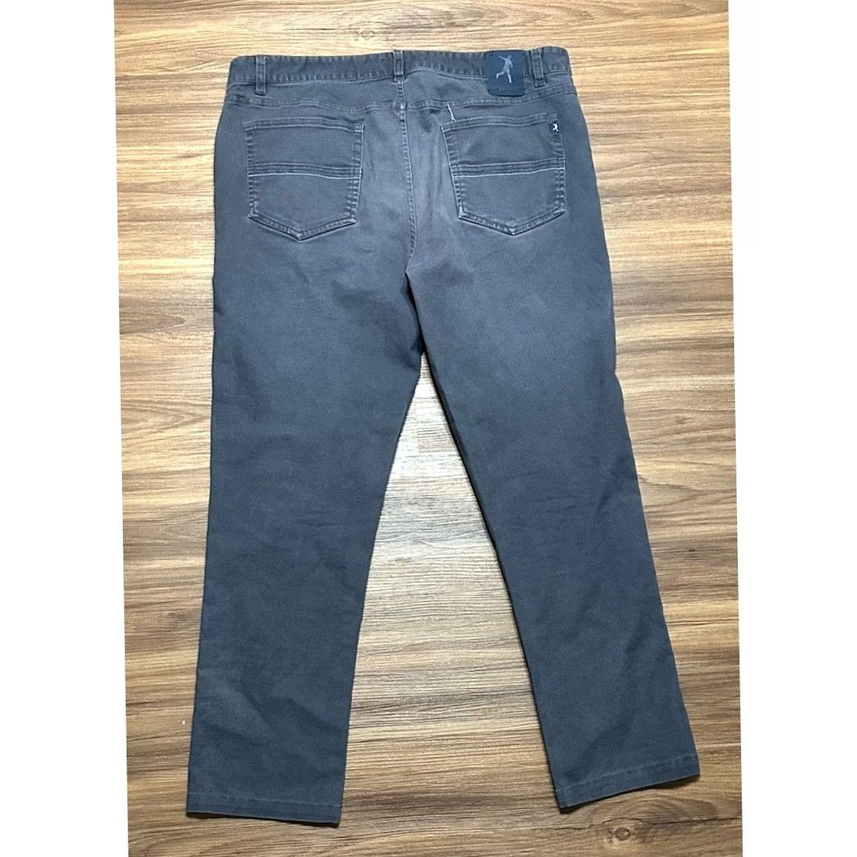Vintage Live Forever Golf Pants Chino Men's 34 Regular Gray Solid Microfiber Polyester Spandex 28 34x28 Size US 36 / EU 52 - 7 Thumbnail