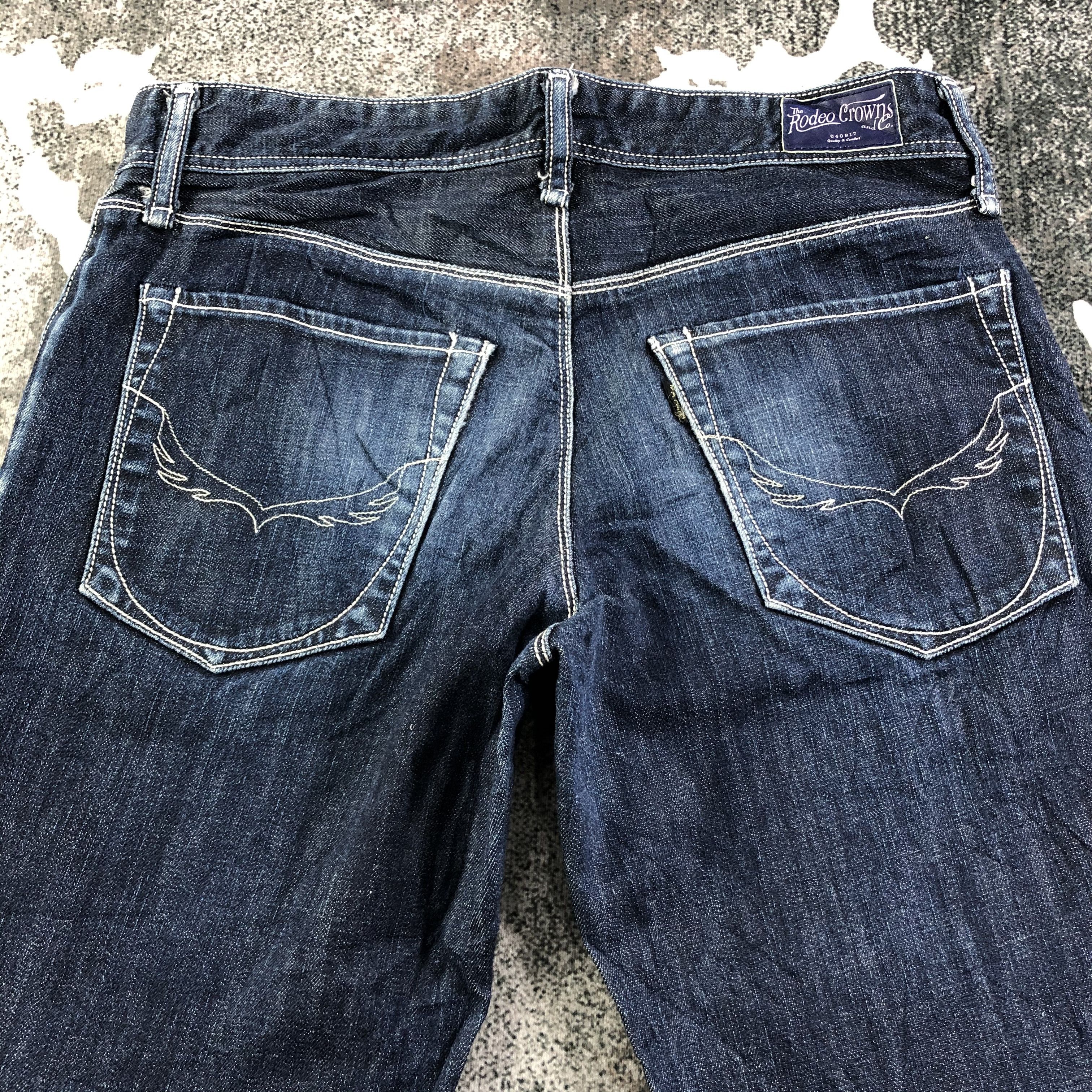 Japanese Brand Japanese Brand Radeo Crowns Jeans Dark Wash Denim KJ1777 Size US 28 / EU 44 - 4 Thumbnail