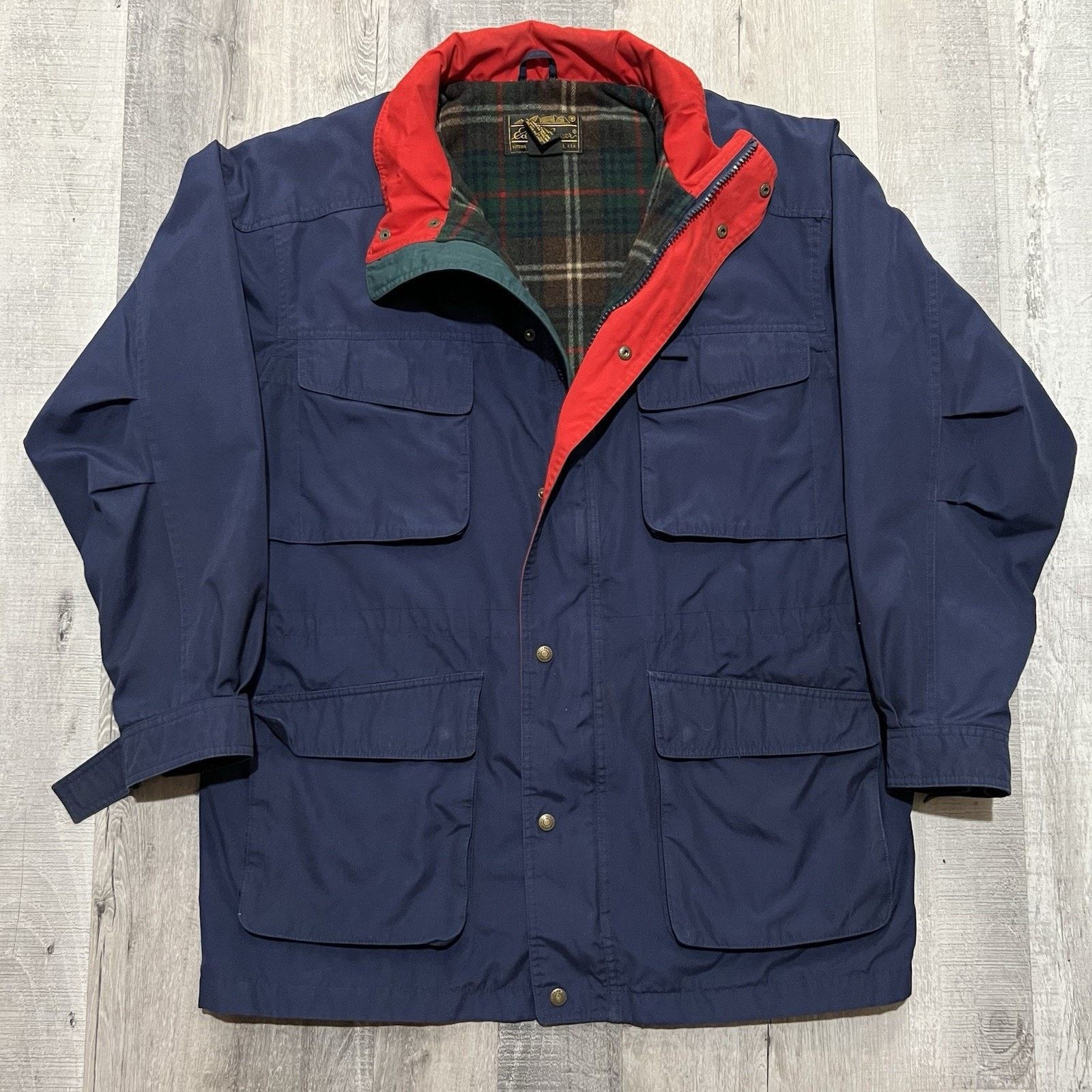 Eddie Bauer VTG Eddie Bauer Wool Lined Mountain Parka Chore Mens Jacket Size US L / EU 52-54 / 3 - 1 Thumbnail