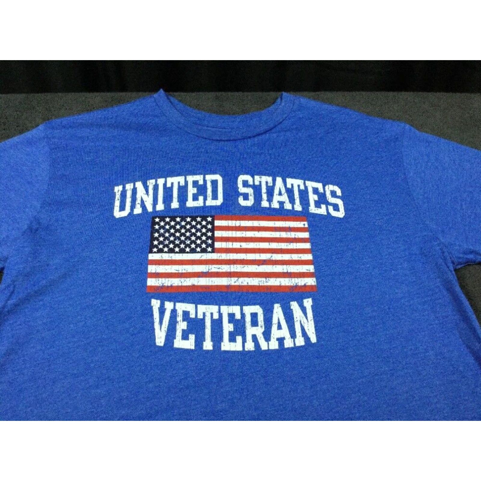 Vintage Big Bend Outfitters US Veteran Graphic T-Shirt Mens Small Blue Size US S / EU 44-46 / 1 - 2 Thumbnail