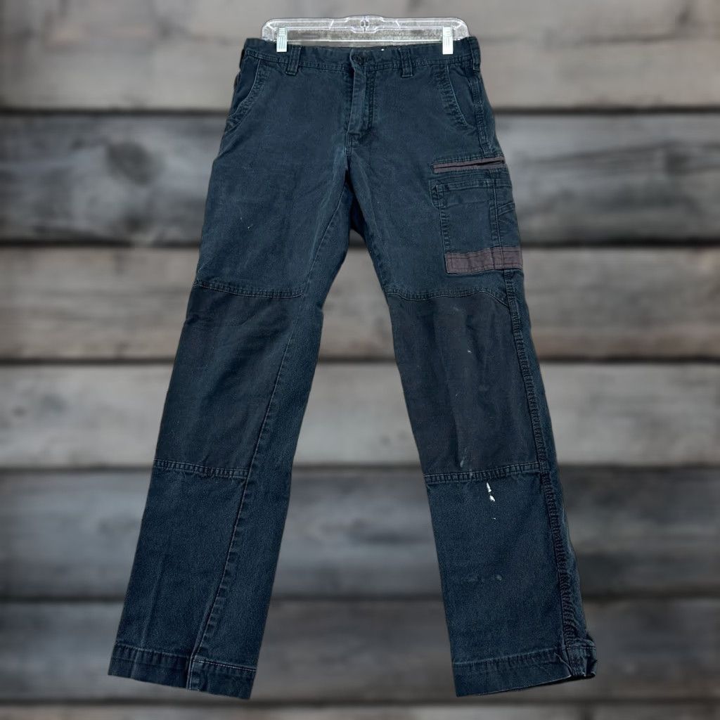Vintage FXD Pants Mens 30x32 Black Canvas Cargo Straight Workwear Cotton WP-3 Utility Pants Size US 30 / EU 46 - 1 Thumbnail