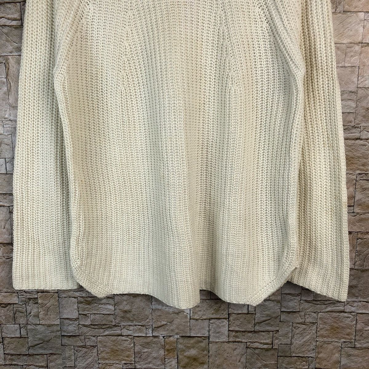 Beams Plus × Homespun Knitwear × Japanese Brand D Ming Beams White Knitwear #A1084 Size US M / EU 48-50 / 2 - 6 Thumbnail