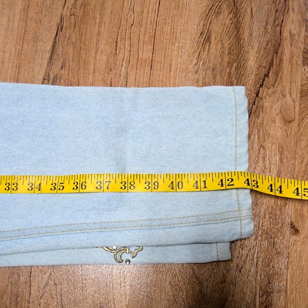 Monique Lhuillier Vintage Monique Fleur De Lis Embroidered Jeans 7/8 Size 30" / US 8 / IT 44 - 18 Thumbnail