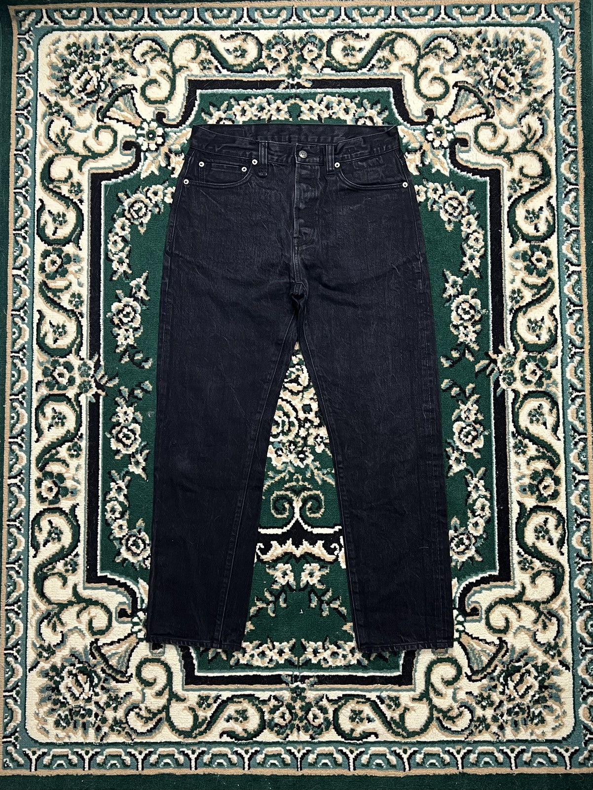 R13 R13 LOW SELVEDGE Black Denim Pants Size US 32 / EU 48 - 2 Thumbnail