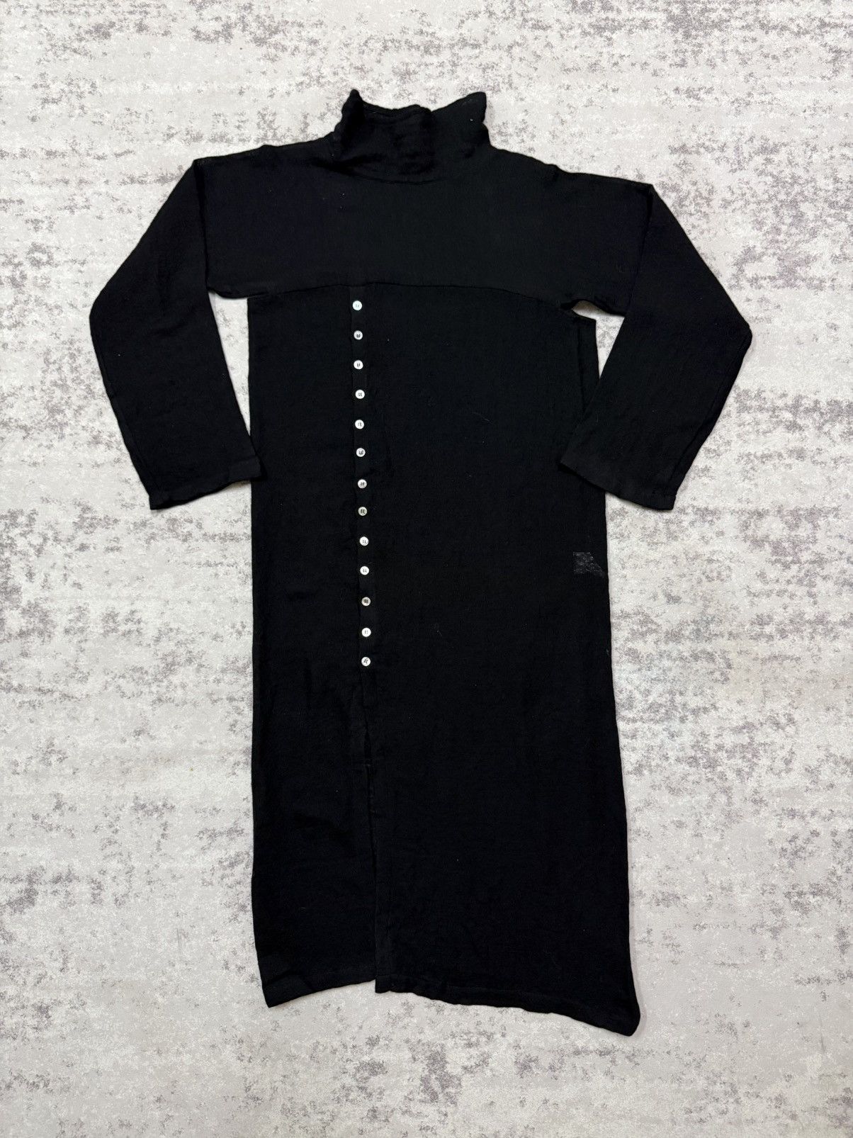 Yohji Yamamoto Y’s Yohji yamamoto Linen Wool Button Up Front Dress Size L / US 10 / IT 46 - 3 Thumbnail