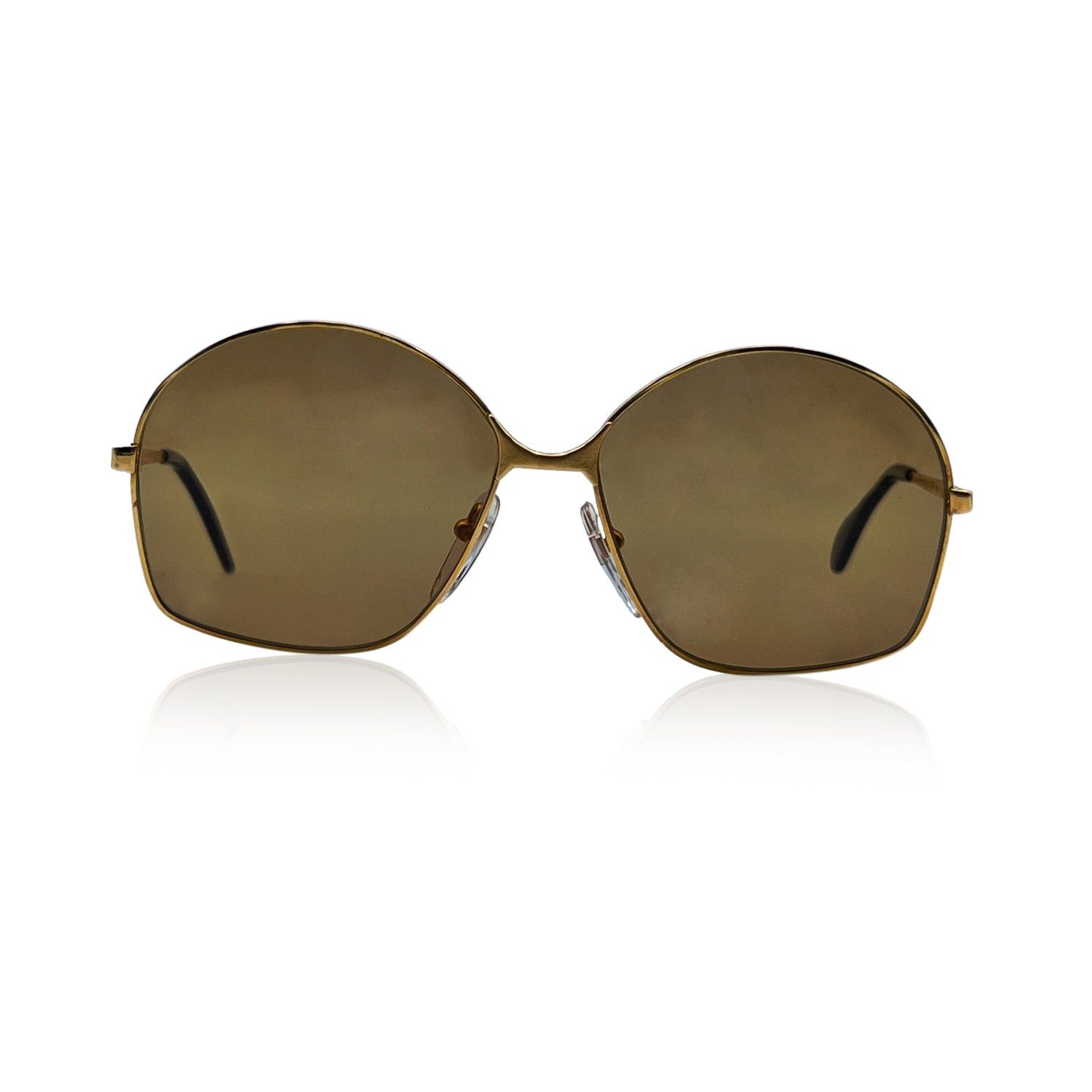 image of Bausch & Lomb Vintage 70's Mint Unisex Gold Sunglasses Mod. 516 in Red, Women's
