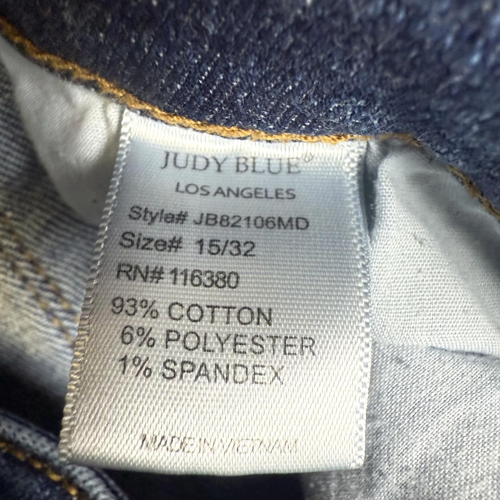 Vintage Judy Blue Jeans Jeans Women's 15/32 Blue Skinny Fit Ankle Length 32 in. Regular Blue Womens Size 24" / US 00 / IT 34 - 4 Thumbnail