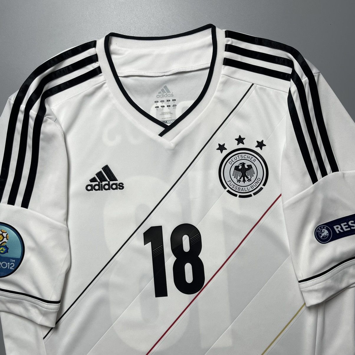 Adidas GERMANY ADIDAD 2012 EURO FOOTBALL HOME JERSEY #18 KROOS Size US M / EU 48-50 / 2 - 4 Thumbnail