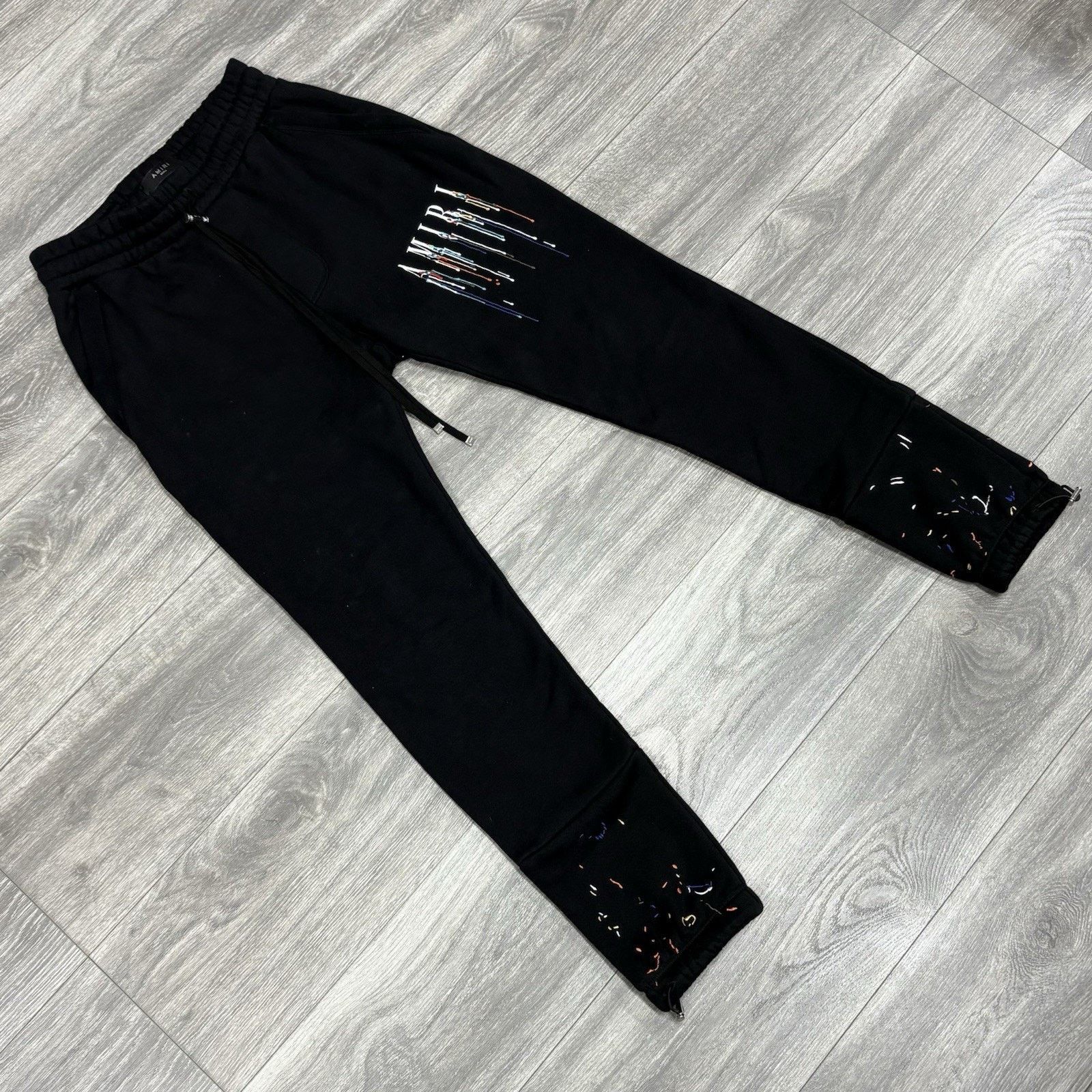Amiri Amiri Core Logo Paint Drip Sweatpants | SUPER CLEAN! Size US 31 - 2 Thumbnail