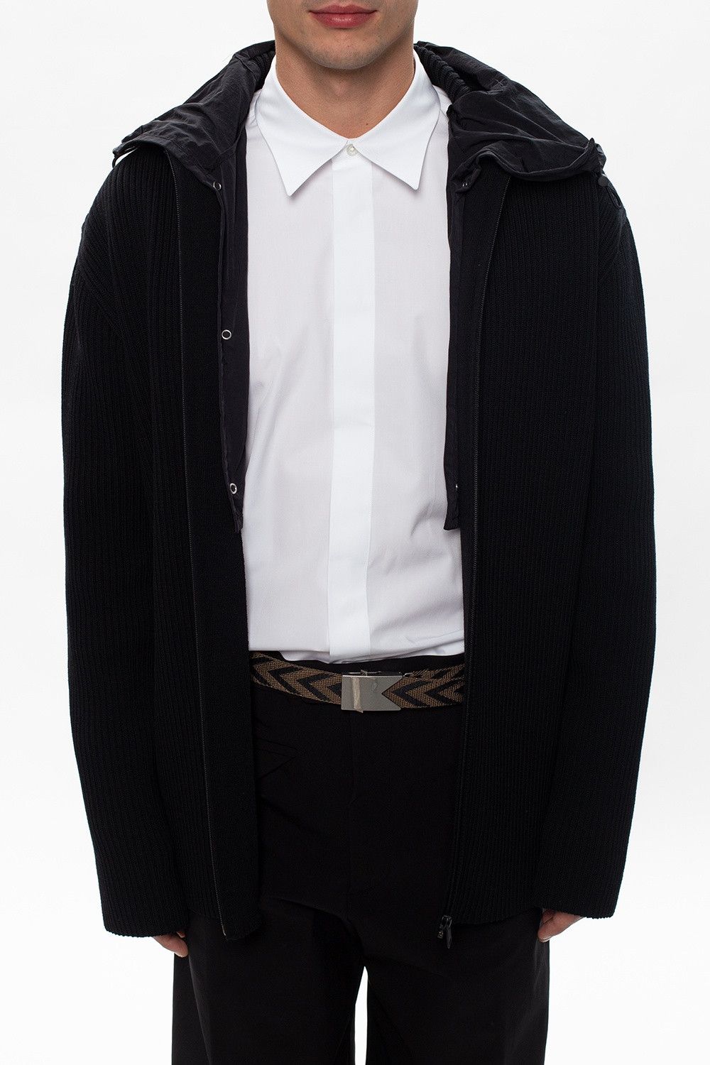 Bottega Veneta BOTTEGA VENETA brown black fabric woven belt One Size Size ONE SIZE - 3 Thumbnail