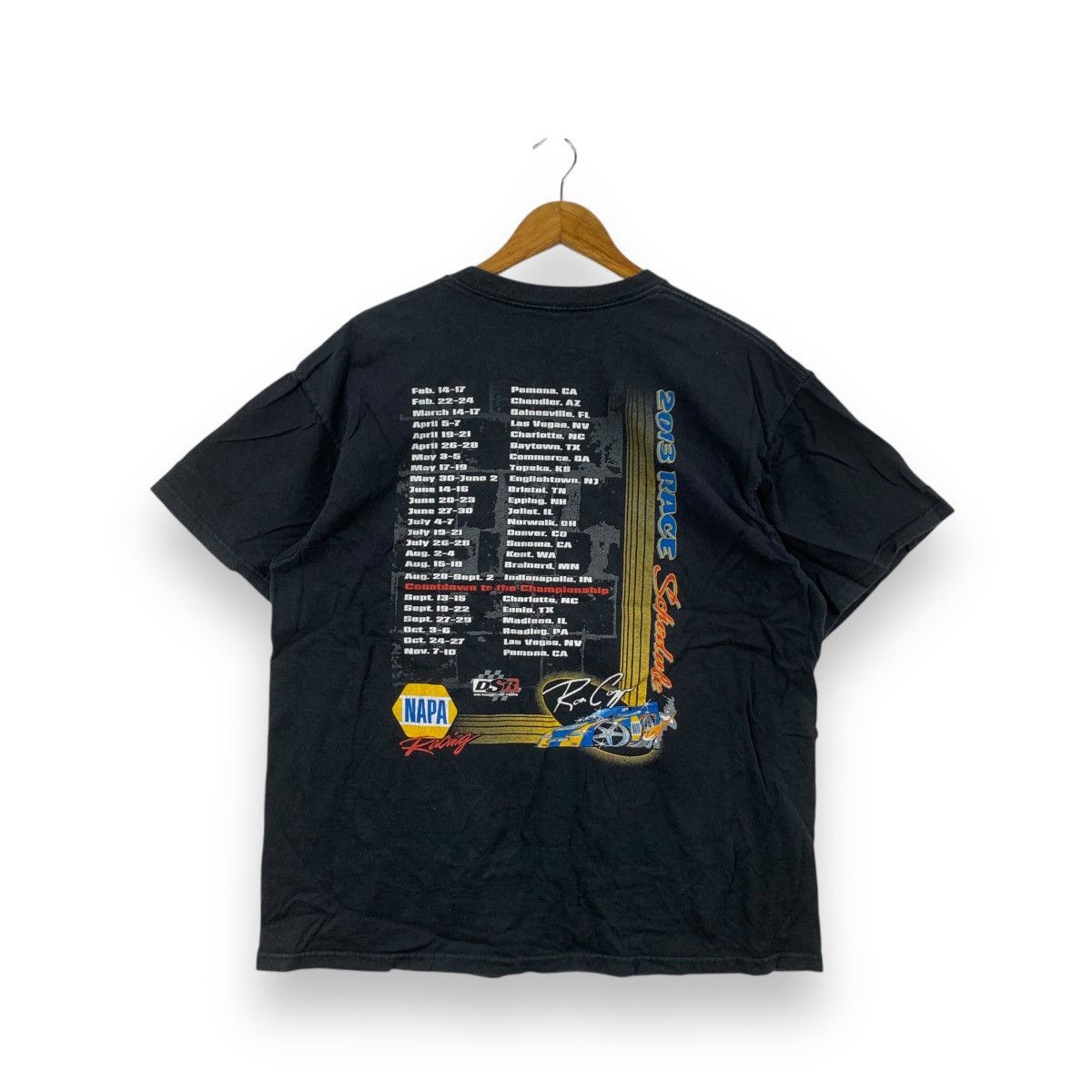 Vintage NAPA RACING DSR Don Schumacher Ron Capp Tee Shirt Top Nascar Size US XL / EU 56 / 4 - 3 Thumbnail