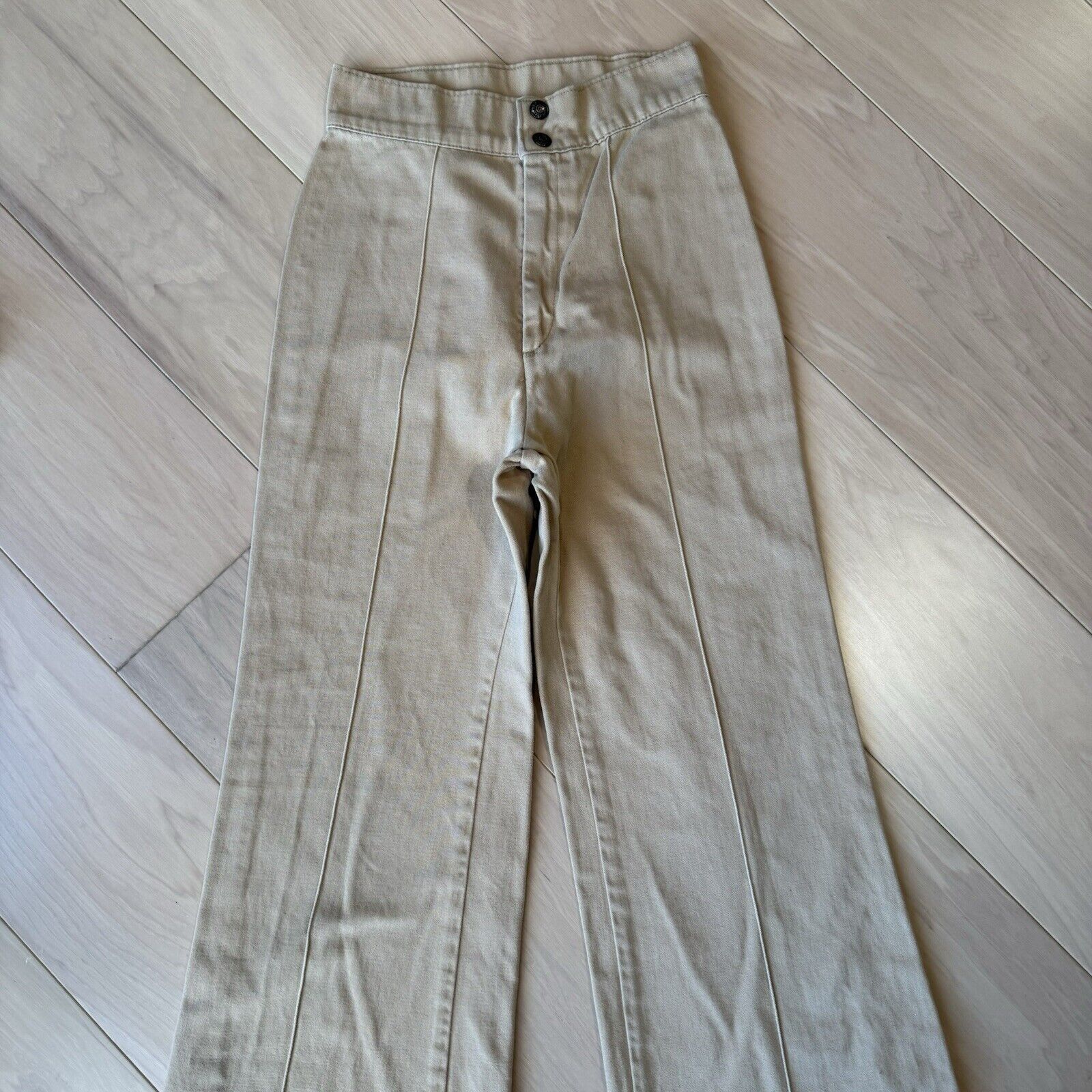 Levi's × Vintage Vintage Levis Pleated Flare Pants 24 For Women 70s Bell Size 24" / US 00 / IT 34 - 3 Thumbnail