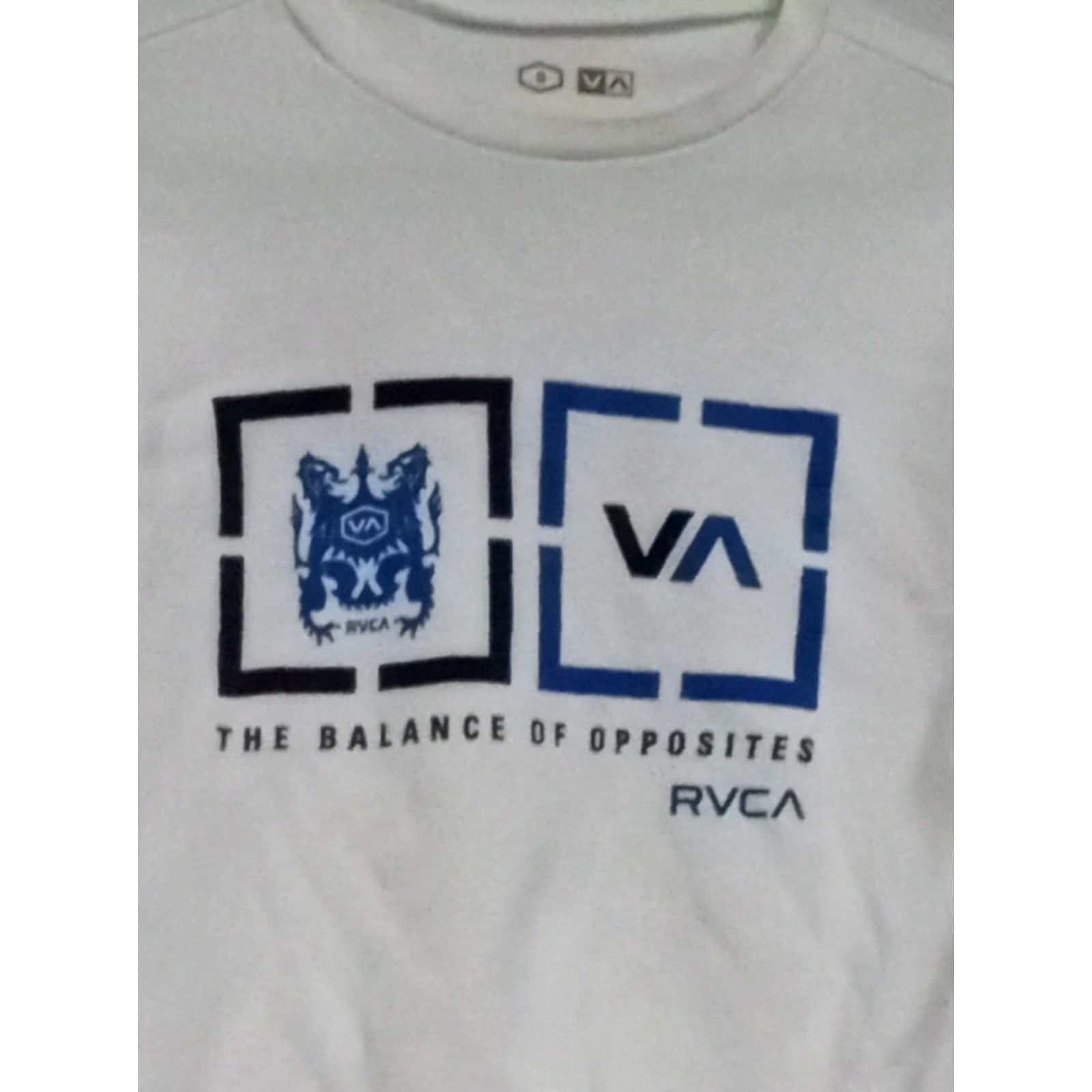 RVCA RVCA BALANCE OF OPPOSITES SMALL LONG SLEEVE SHIRT 36" CHEST MMA gym Mens S White Size US S / EU 44-46 / 1 - 2 Thumbnail