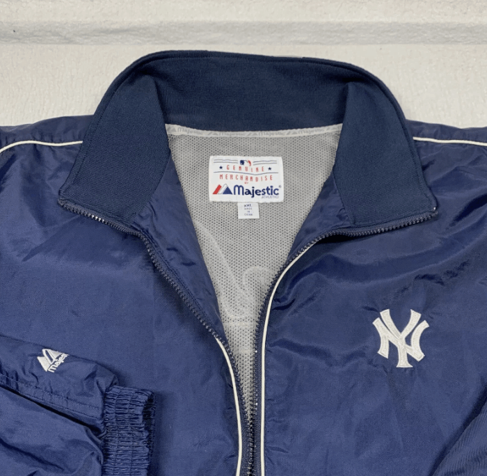 Majestic Majestic NY Yankees Windbreaker Jacket Mens XXL Blue Size US XXL / EU 58 / 5 - 3 Thumbnail