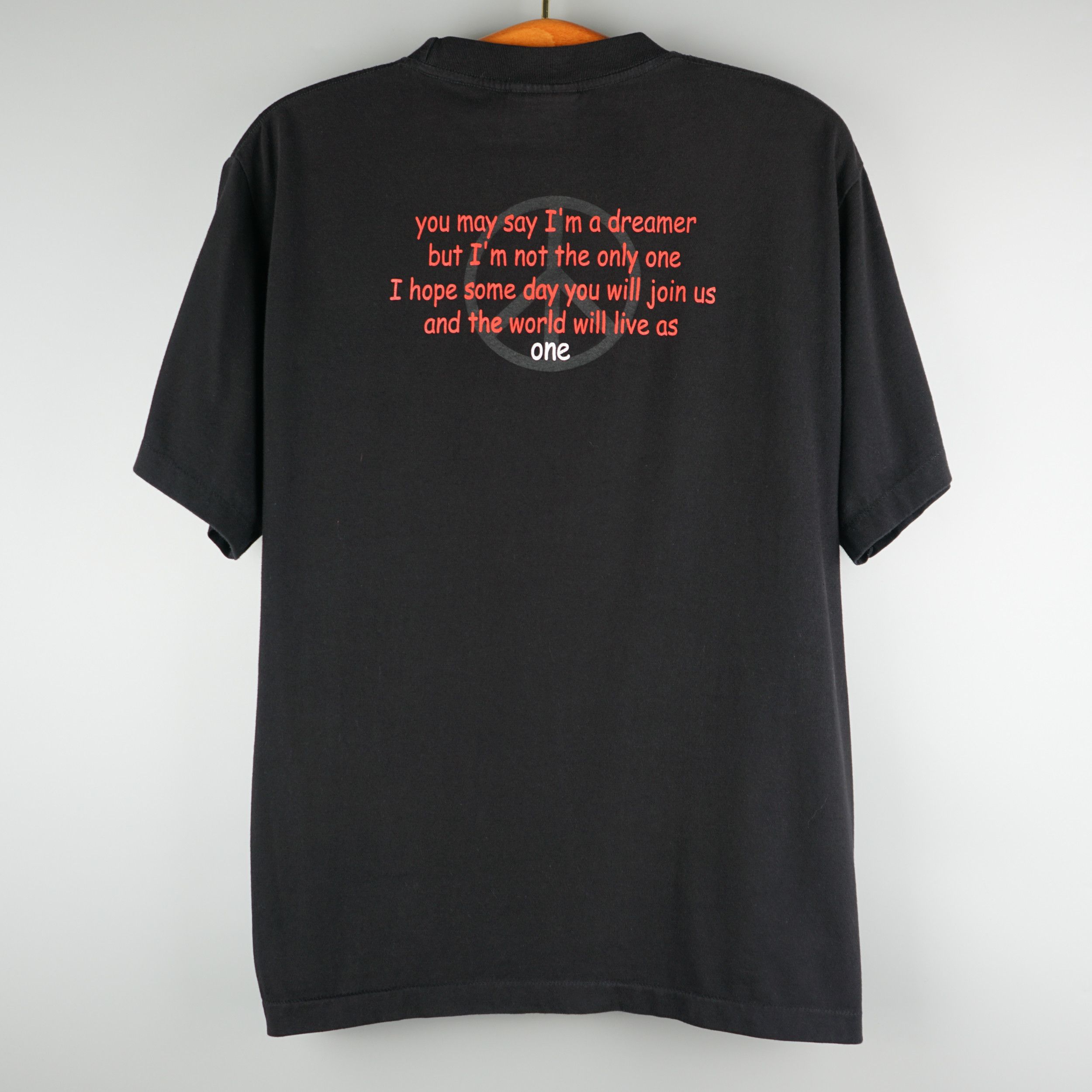 Band Tees × Vintage Vintage 90s John Lennon T-Shirt The Beatles Size US L / EU 52-54 / 3 - 6 Thumbnail