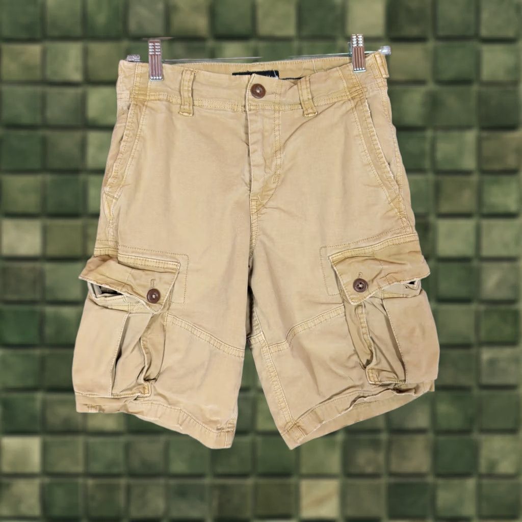 American Eagle Outfitters AMERICAN EAGLE Cargo shorts Mens Sz 26 Kahaki Tan Casual Flex Next Level Size US 26 / EU 42 - 1 Thumbnail