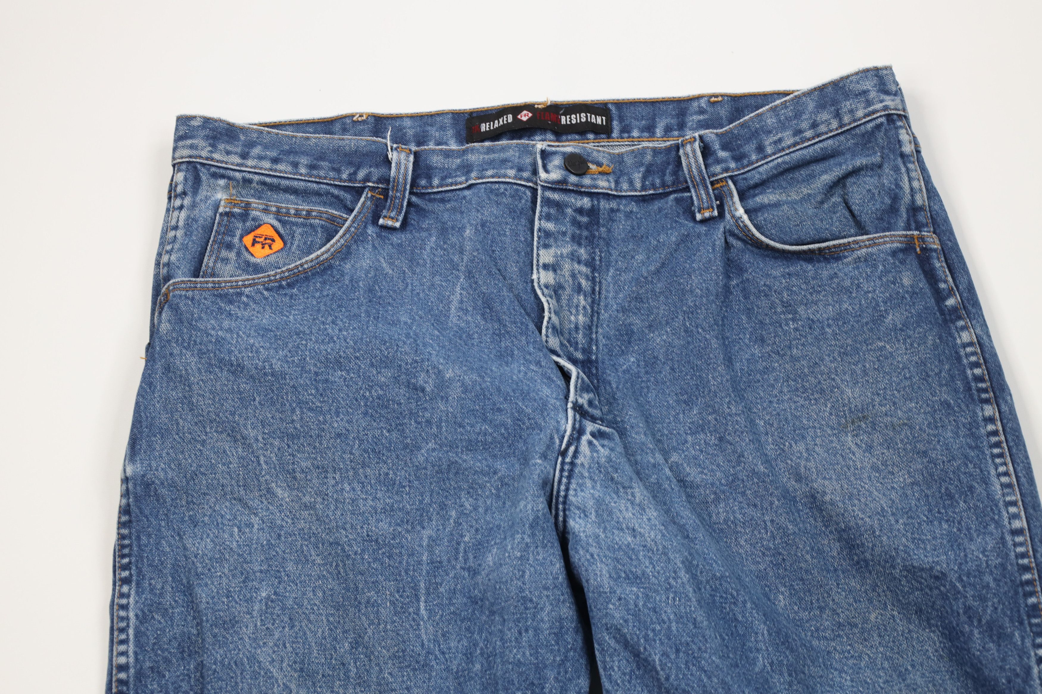 Wrangler Wrangler FR Fire Flame Resistant Wide Leg Denim Jeans Work Size US 38 / EU 54 - 2 Thumbnail